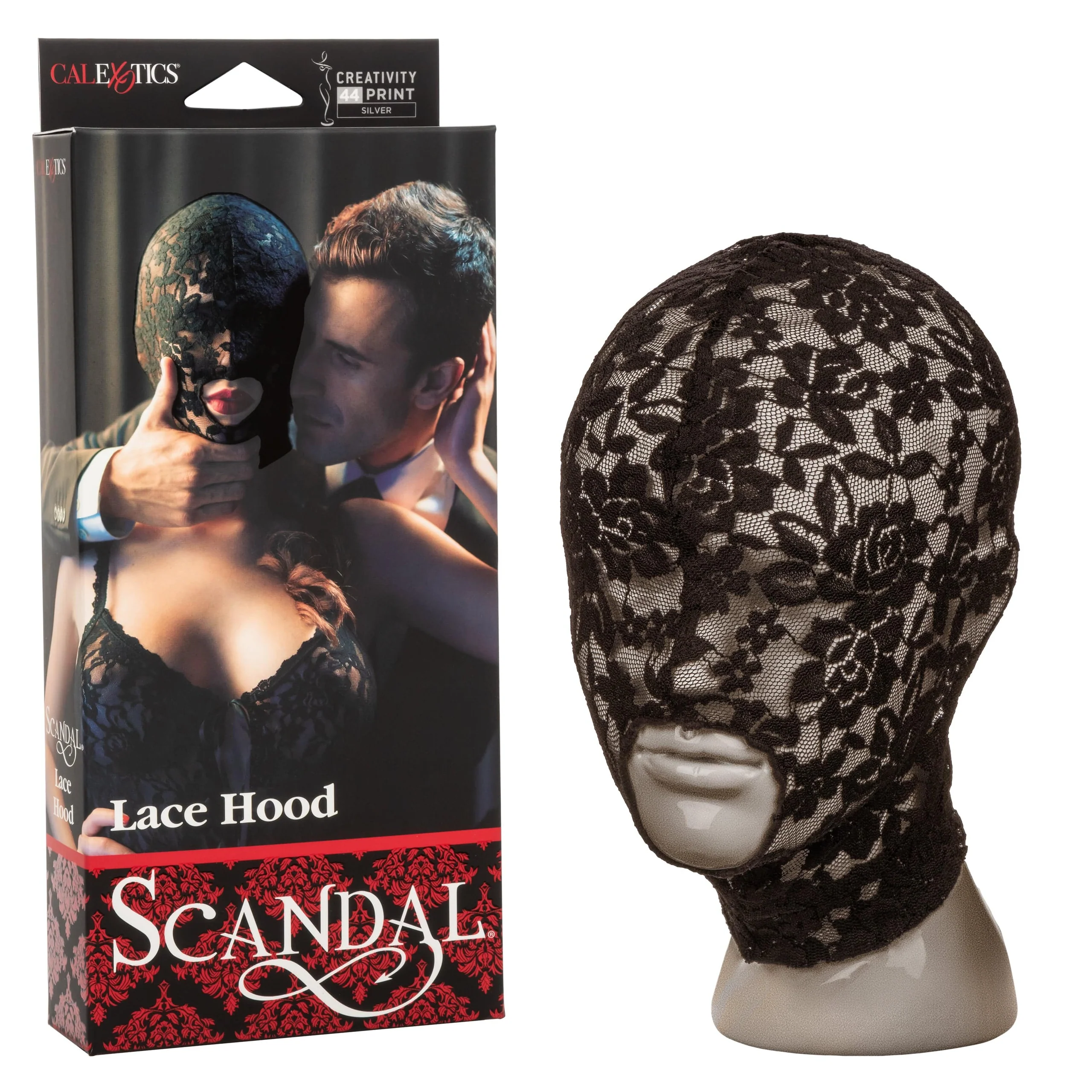 Scandal Lace Hood for Sensory Deprivation Bondage Play