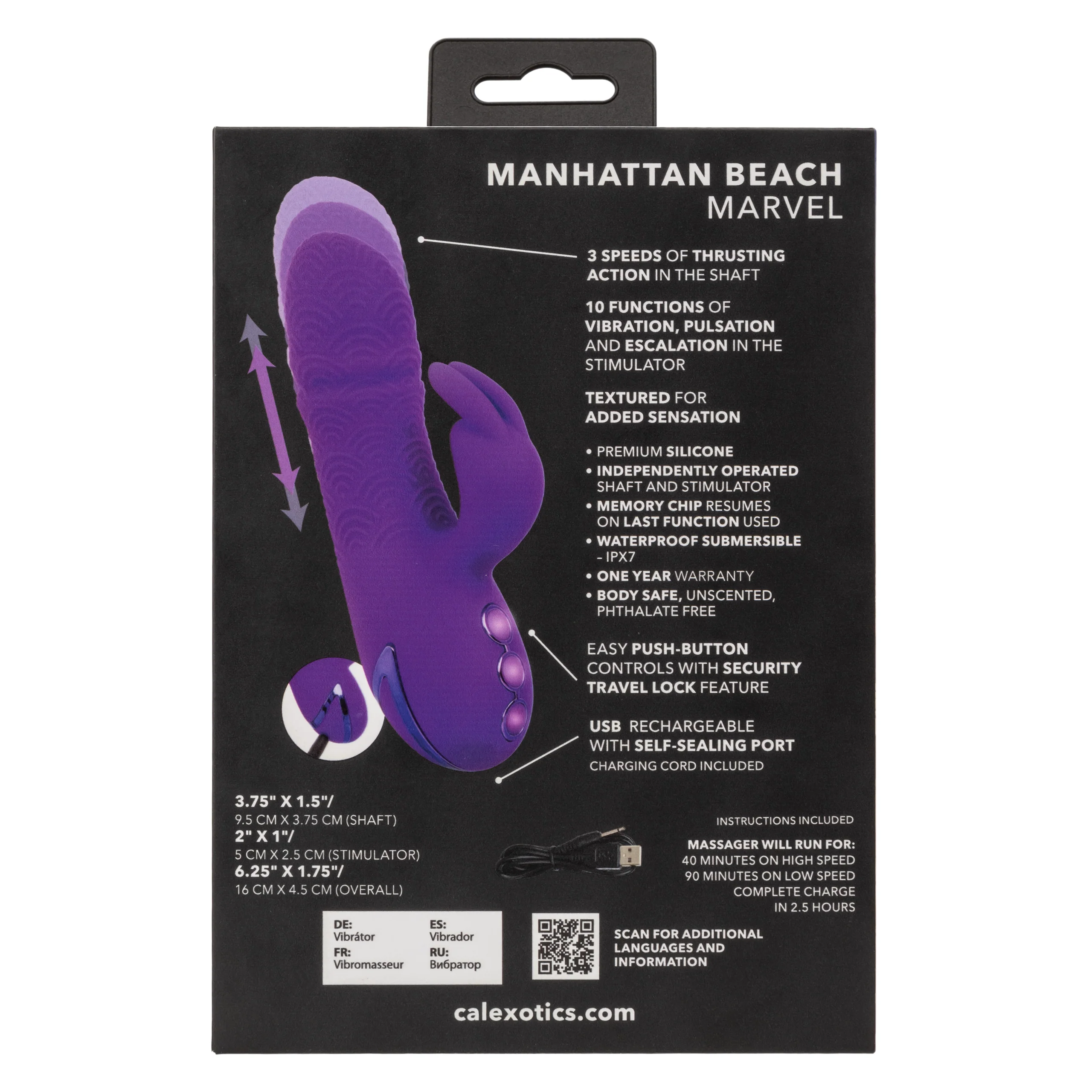 California Dreaming Manhattan Beach Marvel Thrusting Dual Stimulator