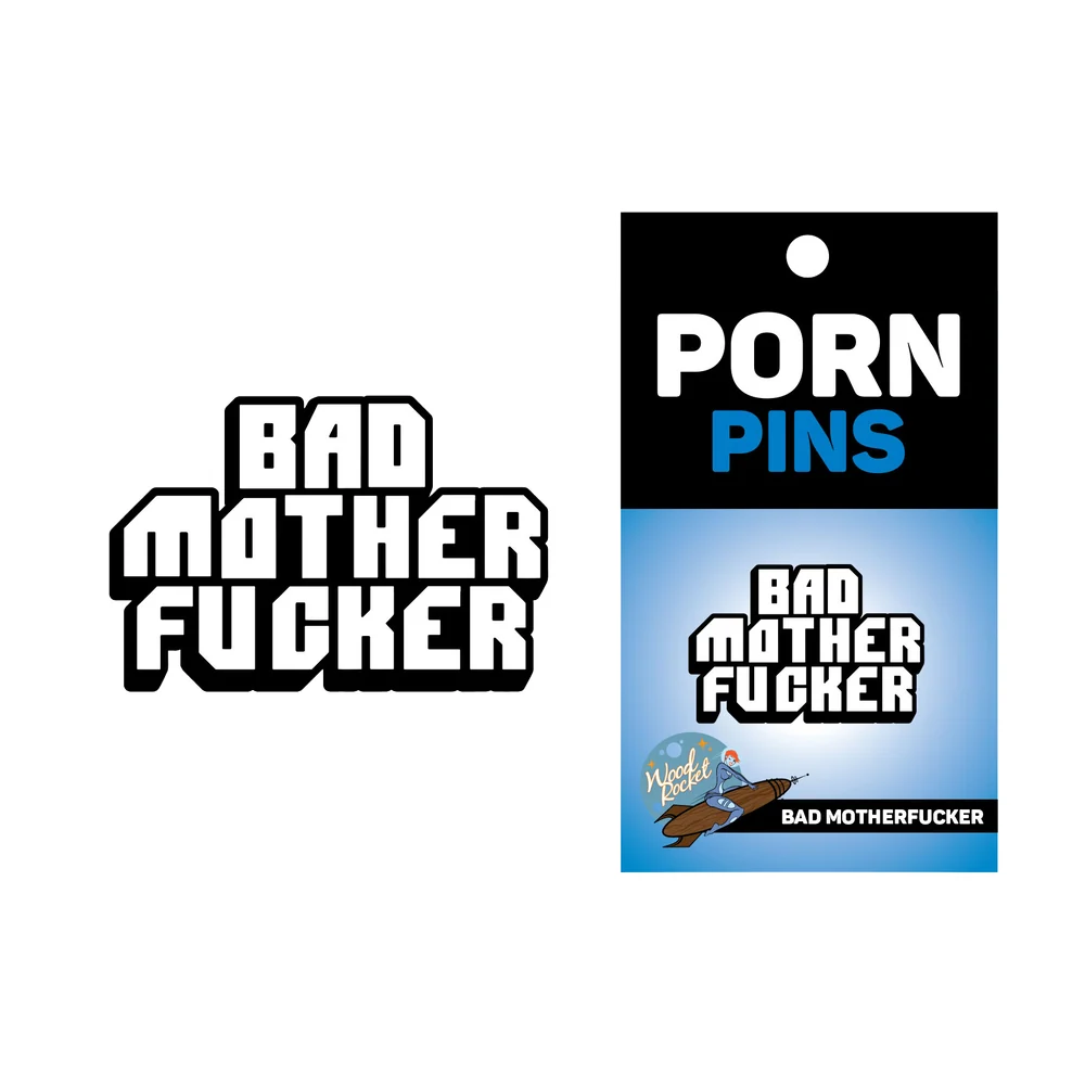 Bad Motherfucker Enamel Lapel Pin from WoodRocket Porn Pins