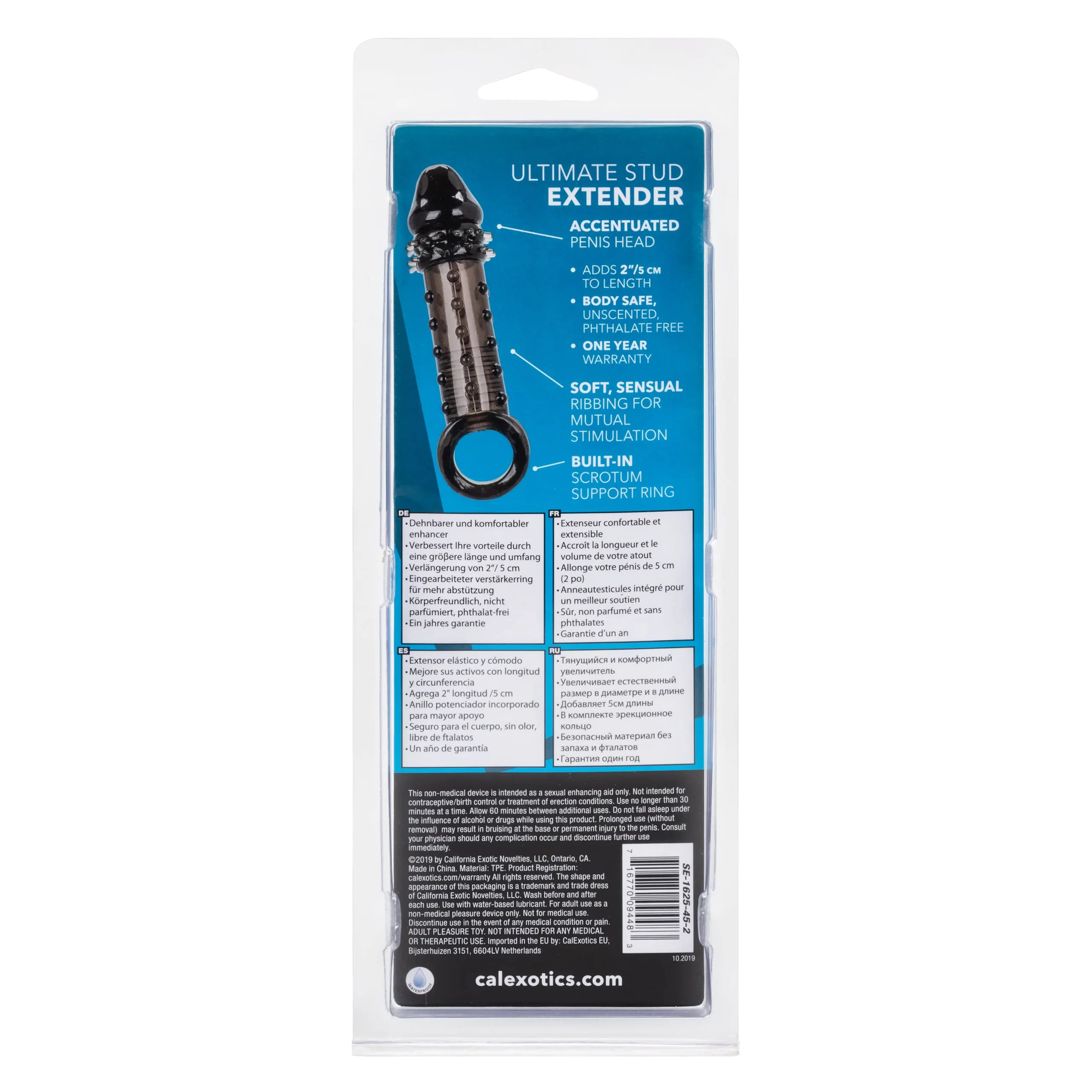 Ultimate Stud Penis Extender with Support Ring and 2 Inch Length