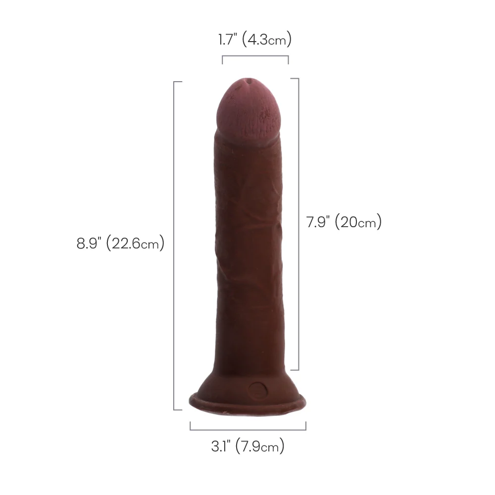 King Cock Plus 8" 三重密度阴茎带吸盘