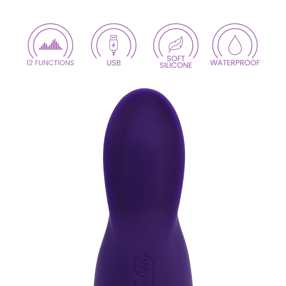 Aura™ Teaser Silicone Massager with 12 Vibration Functions