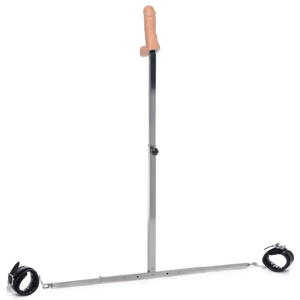 Master Series Squat Anal Impaler with Adjustable Spreader Bar and Ankle Cuffs