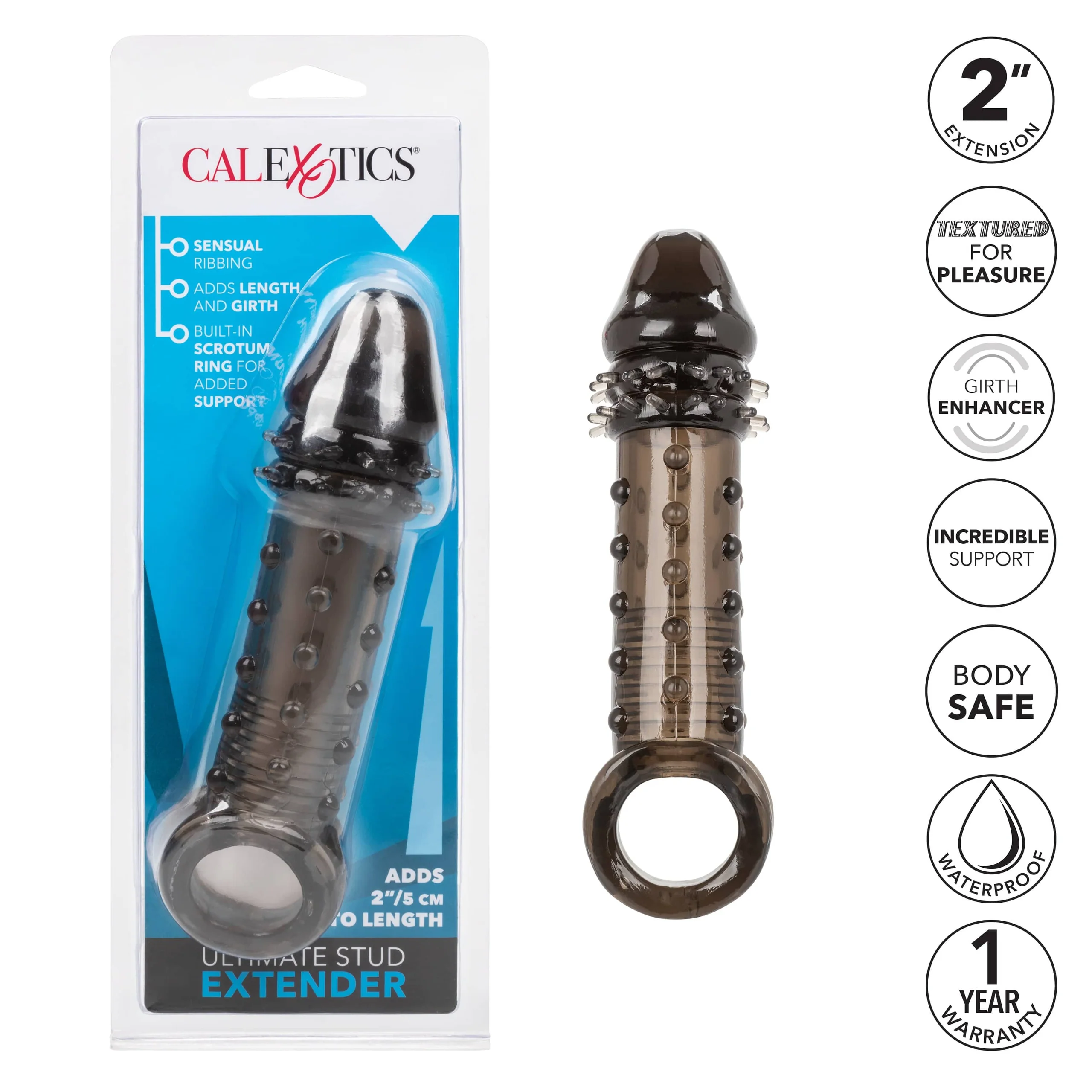 Ultimate Stud Penis Extender with Support Ring and 2 Inch Length