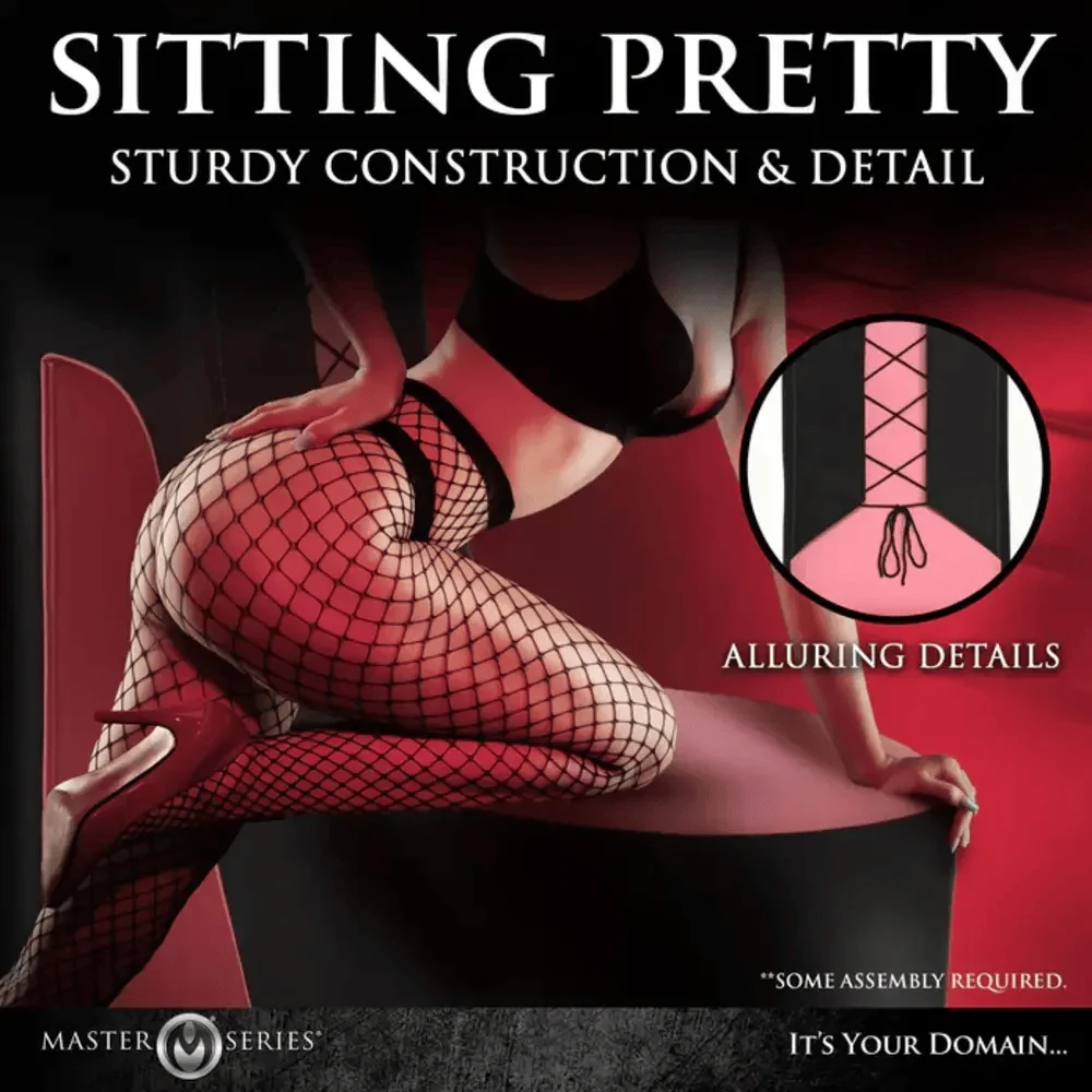 Master Series Stiletto BDSM Sex Chair in Pink and Black