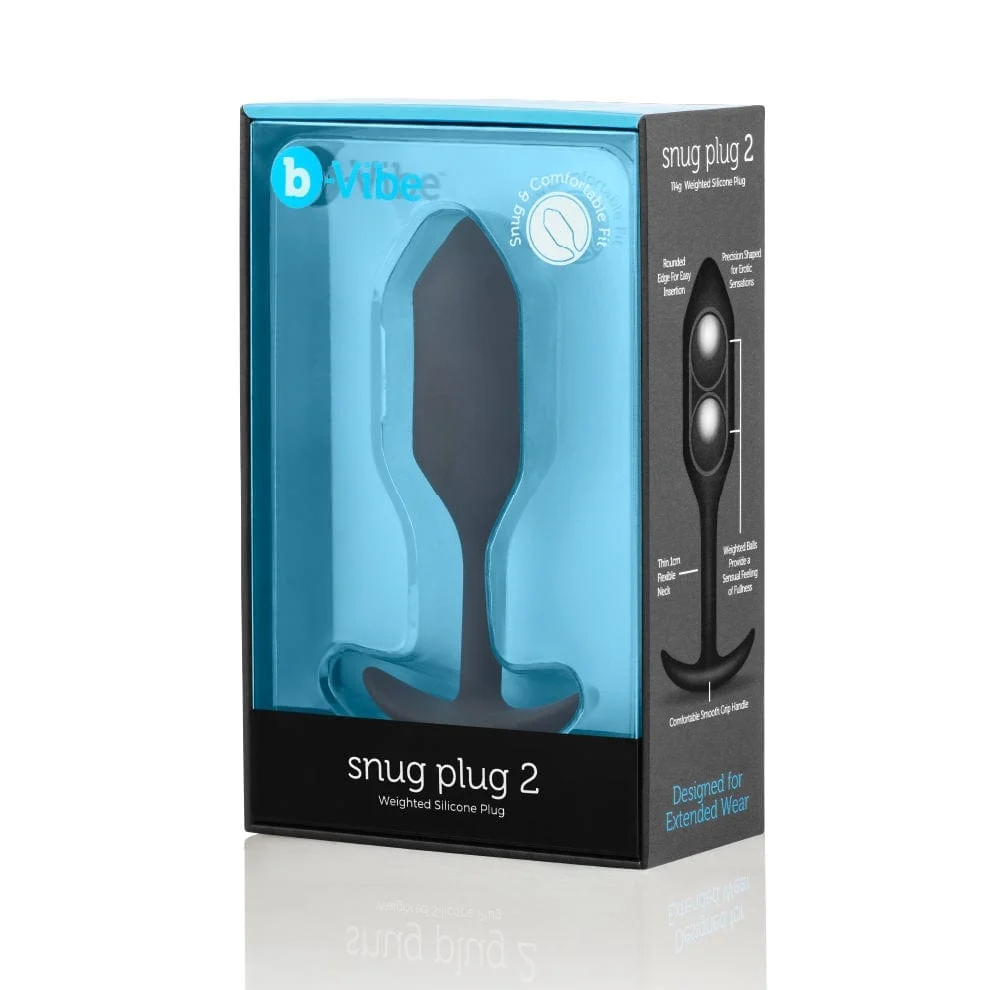 B-Vibe Snug Plug 2 黑色加重入门款肛塞