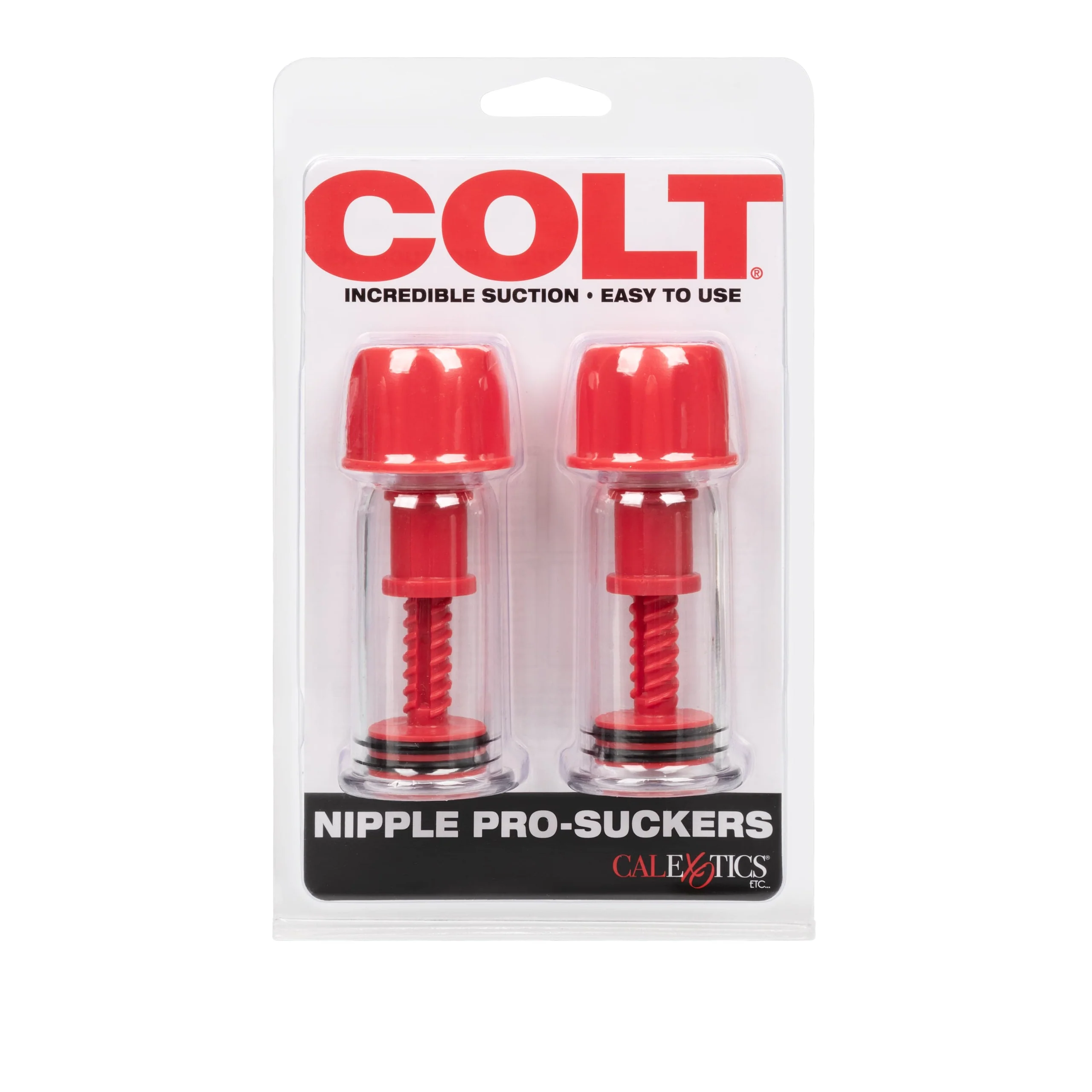 COLT® Nipple Pro-Suckers in Red, Two Adjustable Suckers