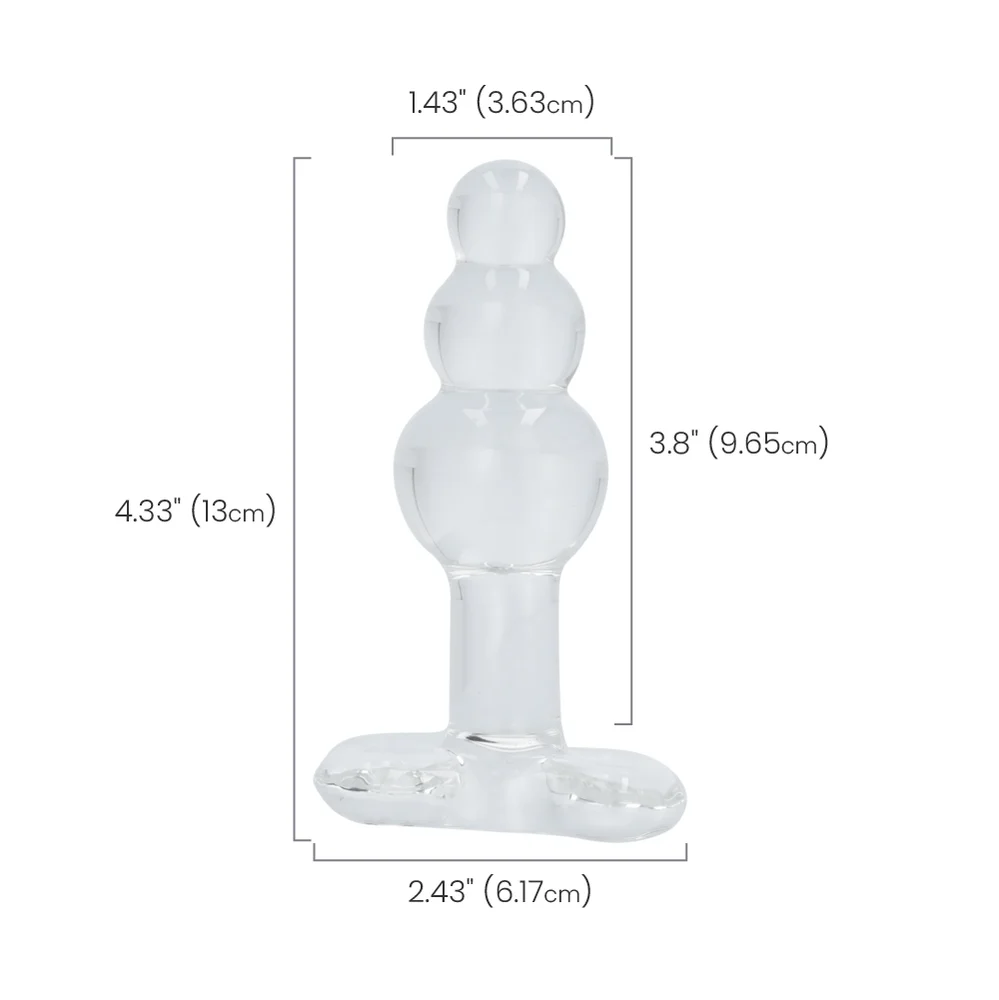 Icicles No 47 Hand-Blown Glass Plug with Graduated Bulbs