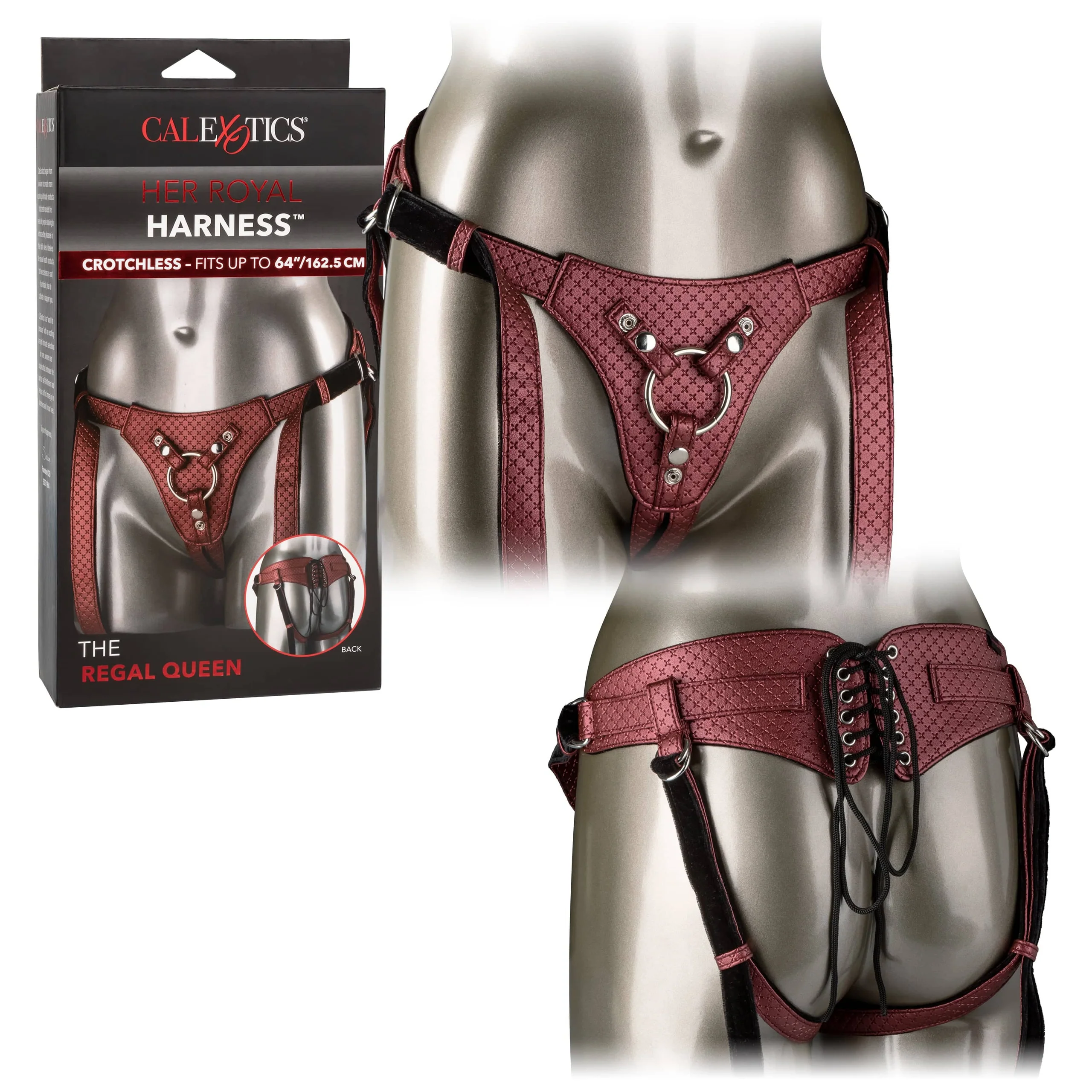Her Royal Harness™ The Regal® Queen in Bronze Vegan Leather