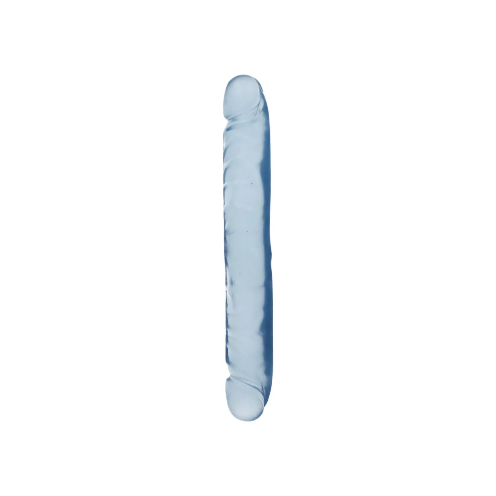 Doc Johnson Crystal Jellies Jr Double Dong Soft Flexible 10 Inch Classic
