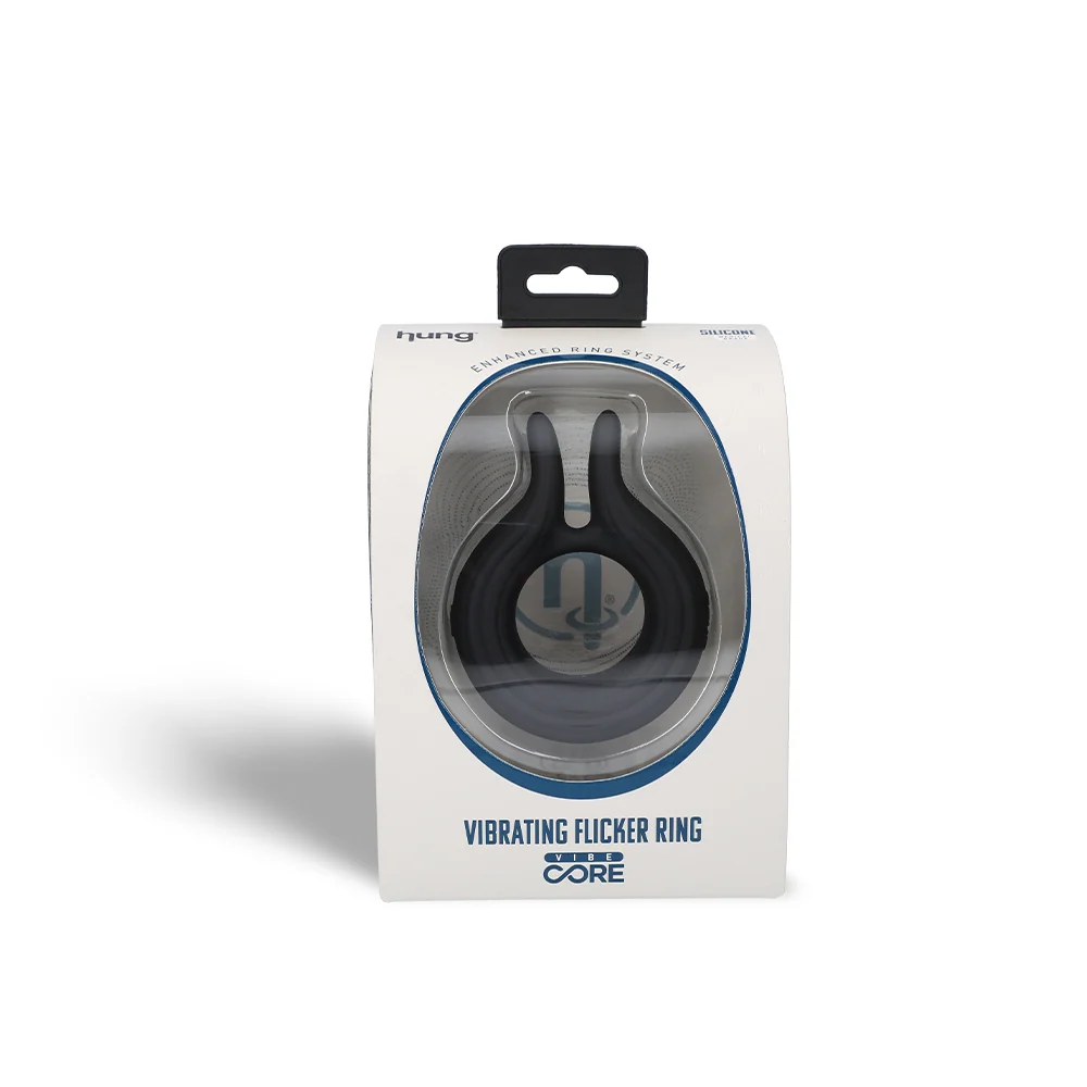 Hung Vibrating Flicker Ring with Dual Flickers and Remote Control