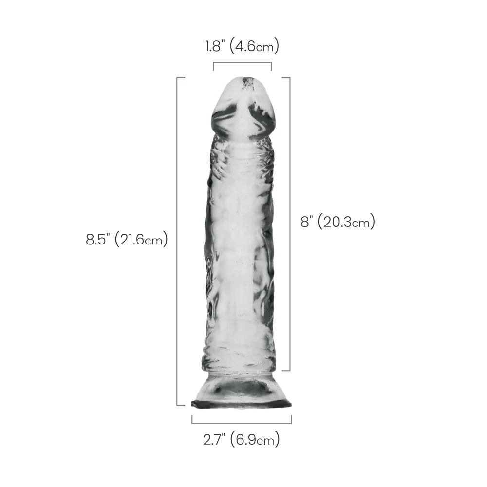 King Cock Clear Cock Dildo with Suction Cup Base