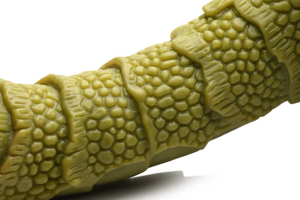 Creature Cocks Swamp Monster 绿色鳞片硅胶假阳具