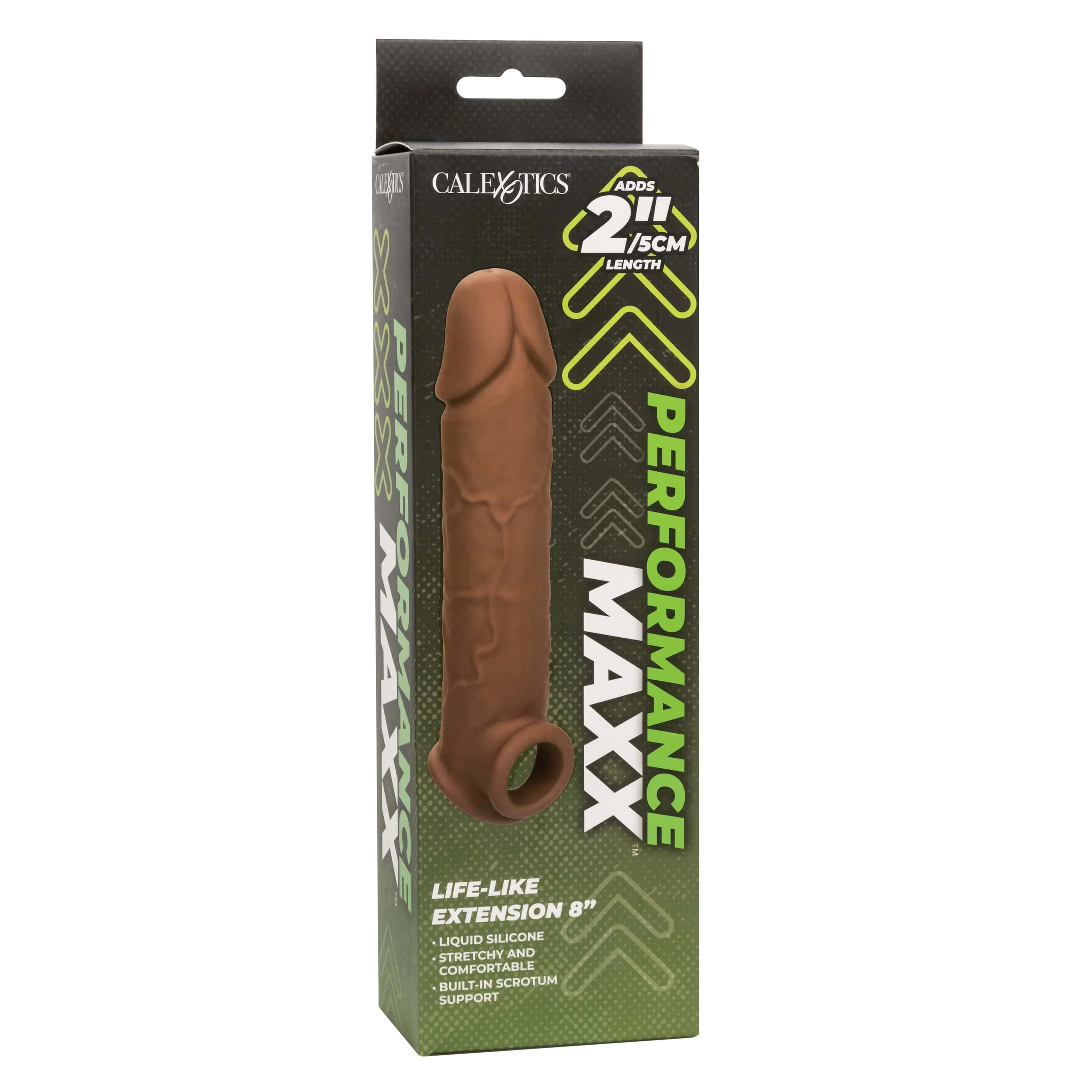 Performance Maxx Life-Like Extension 8 Inch Hollow Silicone Sleeve