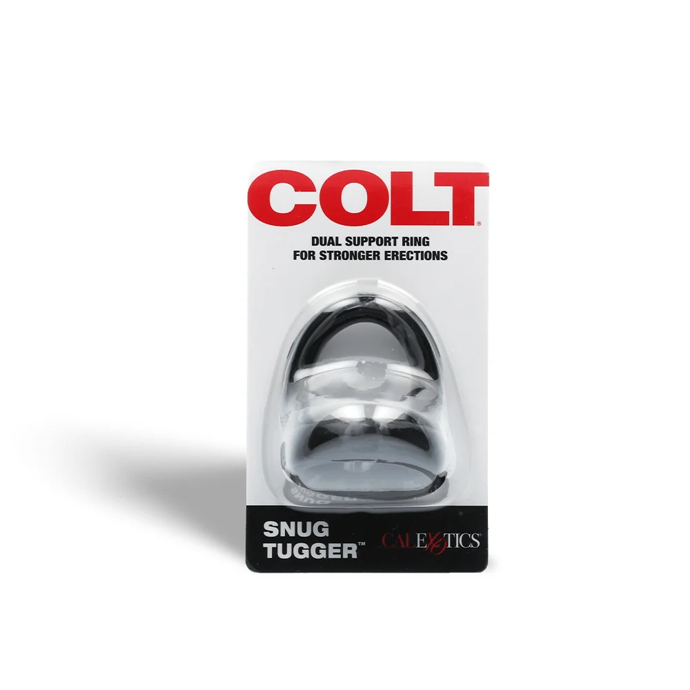 COLT Snug Tugger Stretchy Double Cock Ring with Scrotum Support
