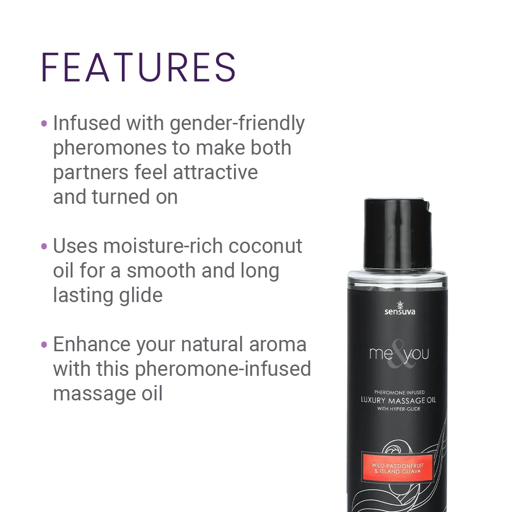 Me & You Pheromone Massage Oil with Hyper-Glide for Couples