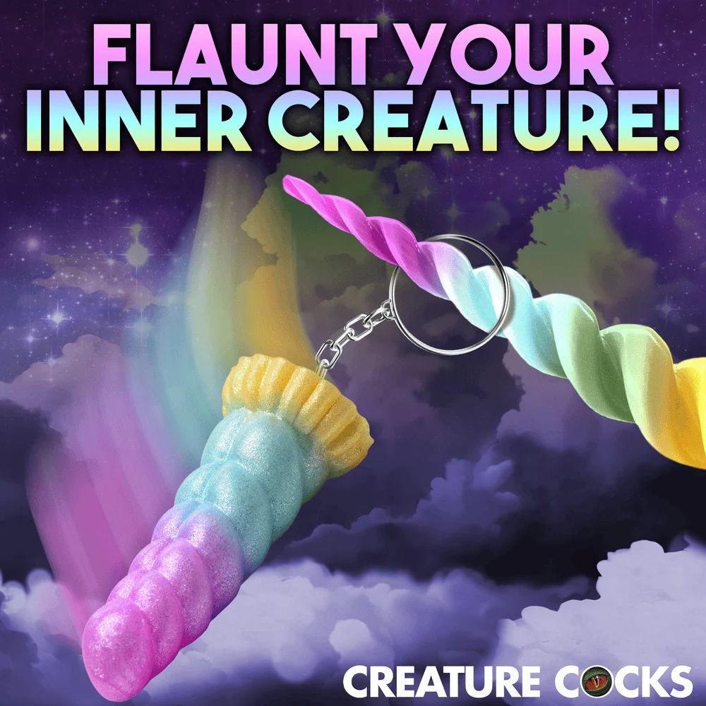 Creature Cocks Mystique Unicorn Silicone Novelty Keychain Charm
