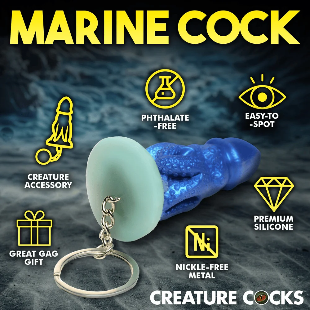 Creature Cocks Cocktopus Silicone Novelty Keychain for Bags and Keys