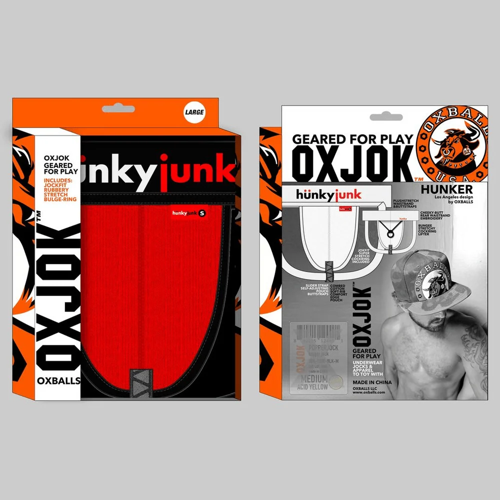 OXJOK Hunker 舒适囊袋滑带运动护裆，带阴茎环