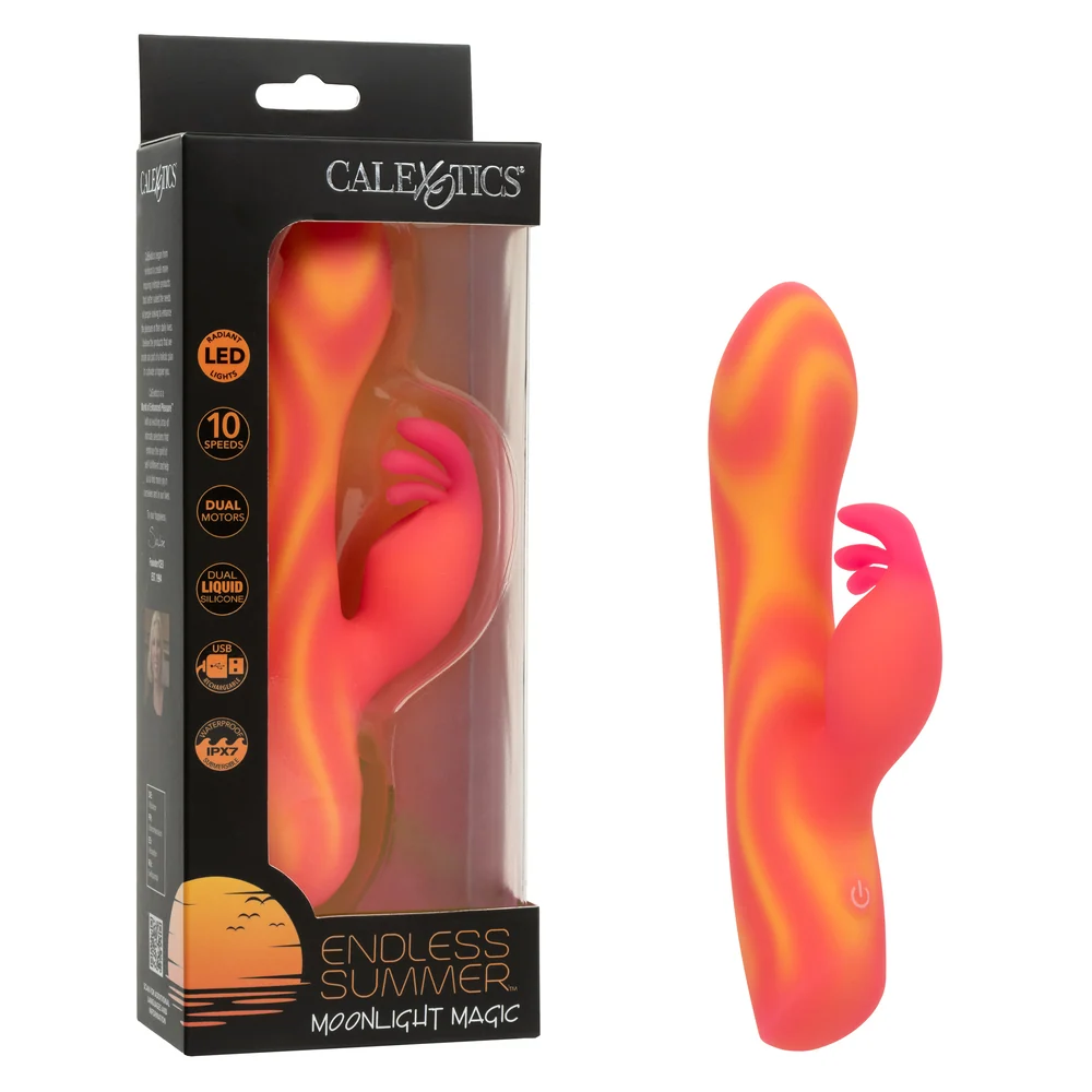 CalExotics Endless Summer Moonlight Magic LED Light Rabbit Vibrator