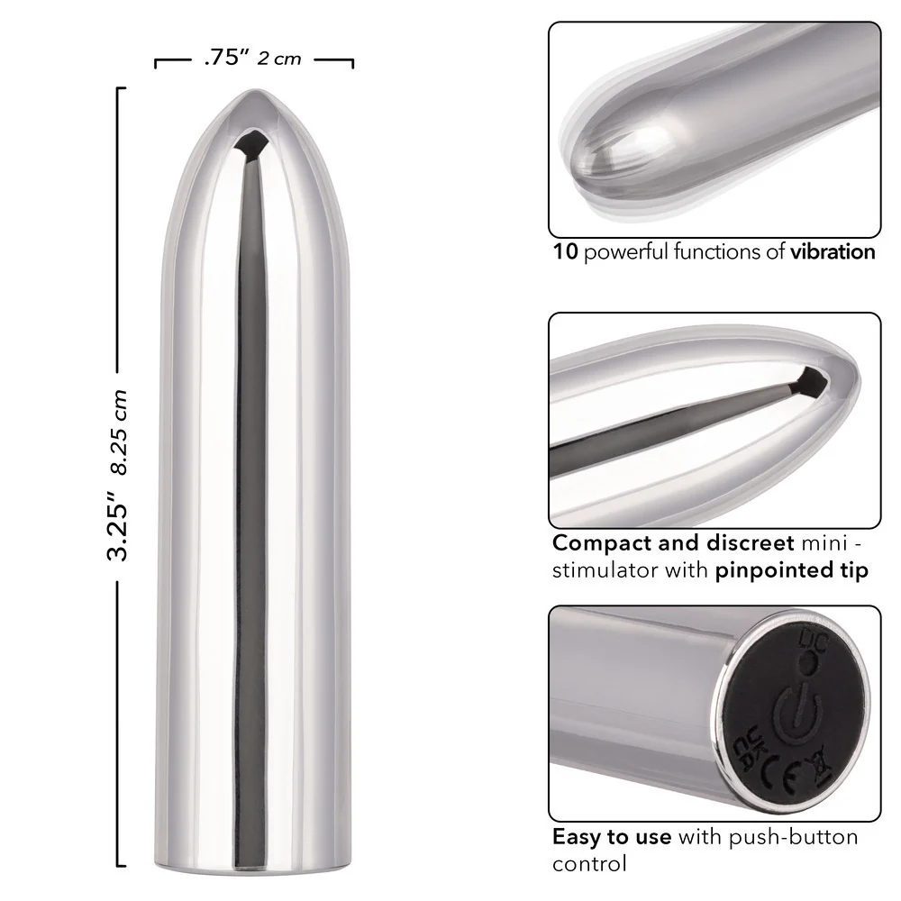 Turbo Buzz Classic 子弹振动器 — 10功能防水可充电刺激器