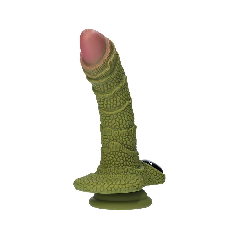 Creature Cocks Swamp Monster 绿色鳞片硅胶假阳具