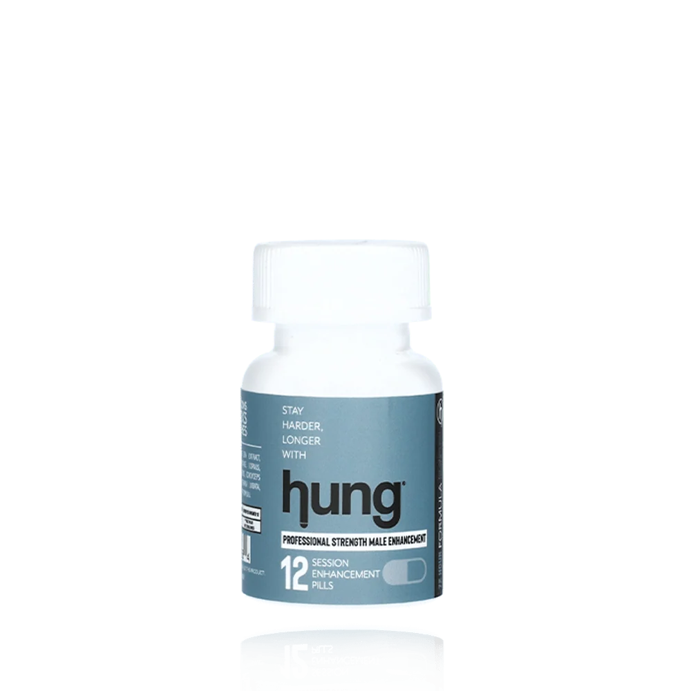 Hung Male Enhancement Pills for Stronger Performance, 12 Count Bottle