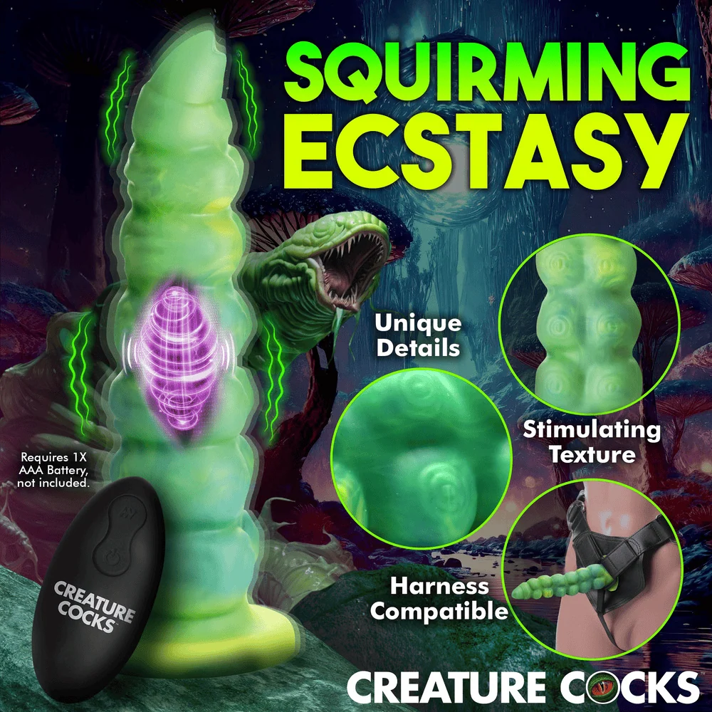 Creature Cocks Squirmer 遥控抽插震动硅胶假阳具