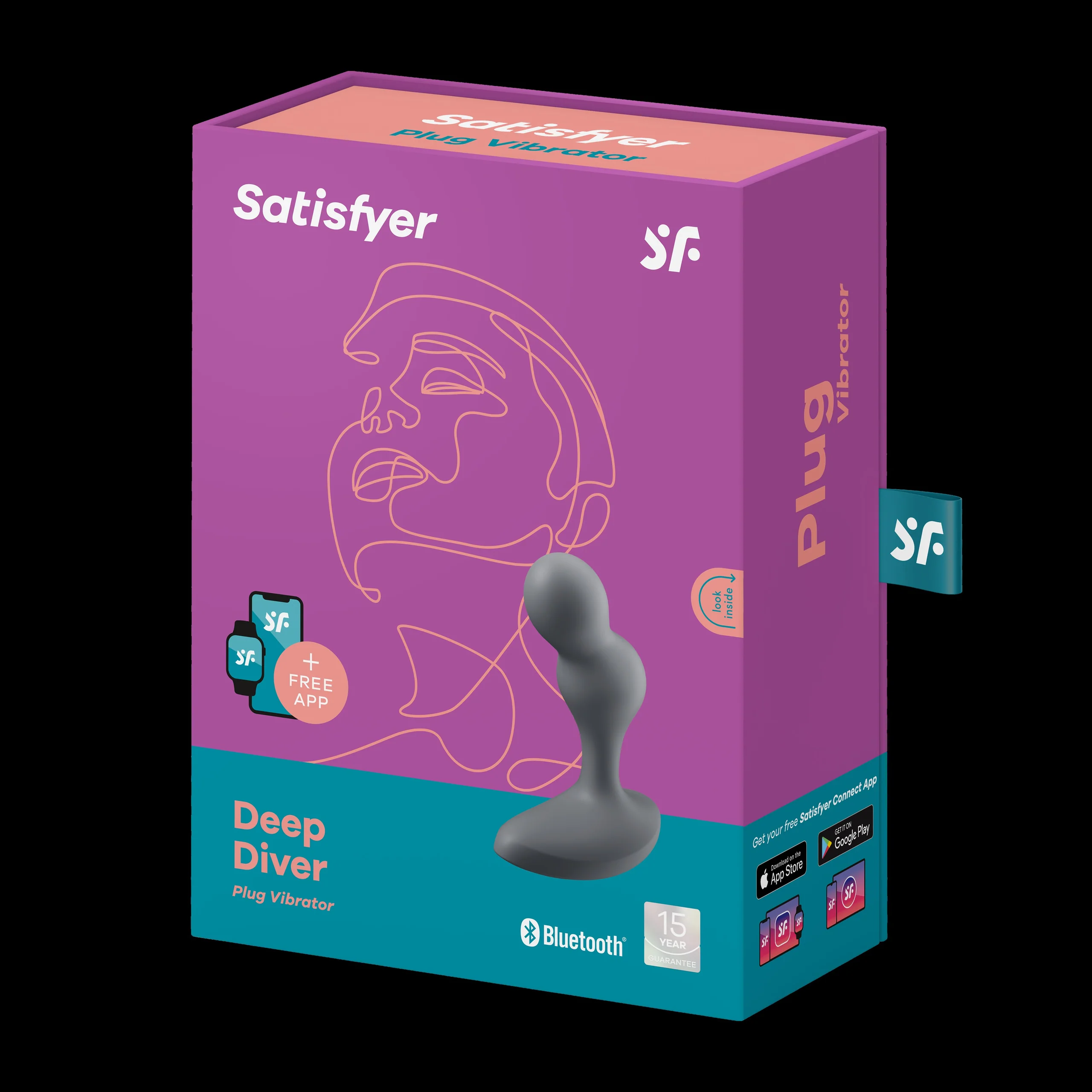 Satisfyer Deep Diver Vibrating Anal Plug with Spherical Structure