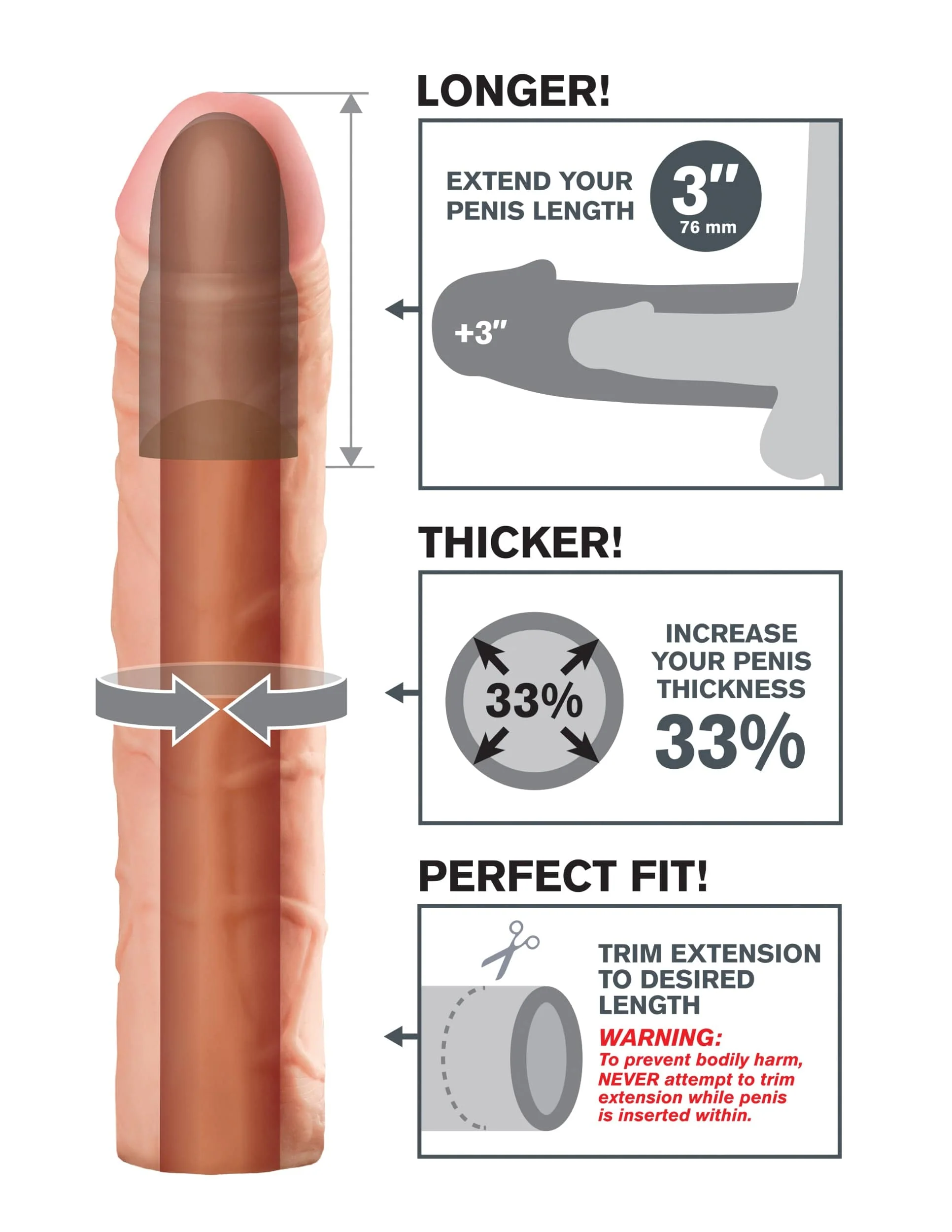 Fantasy X-Tensions Perfect Extension Enhancer by Pipedream Products