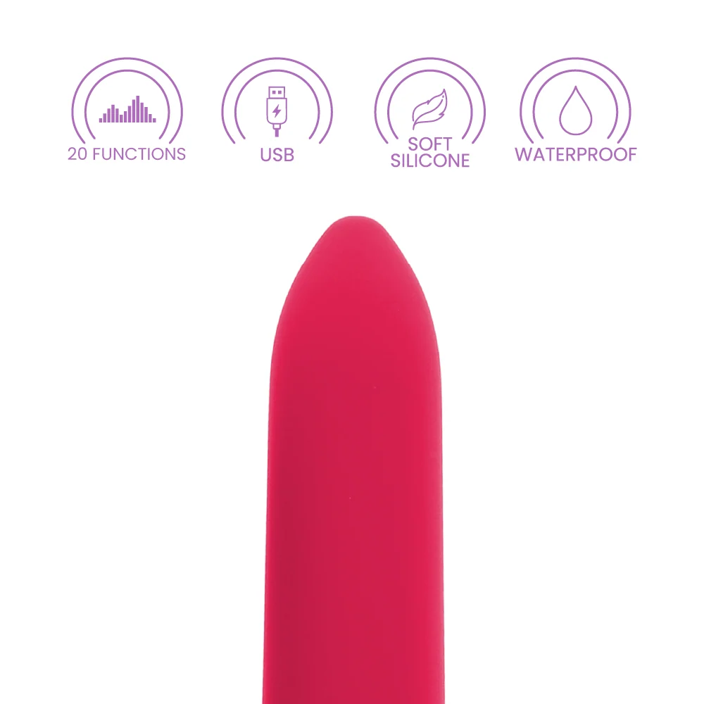 Sensuelle Point Bullet Vibrator with 20 Vibration Settings