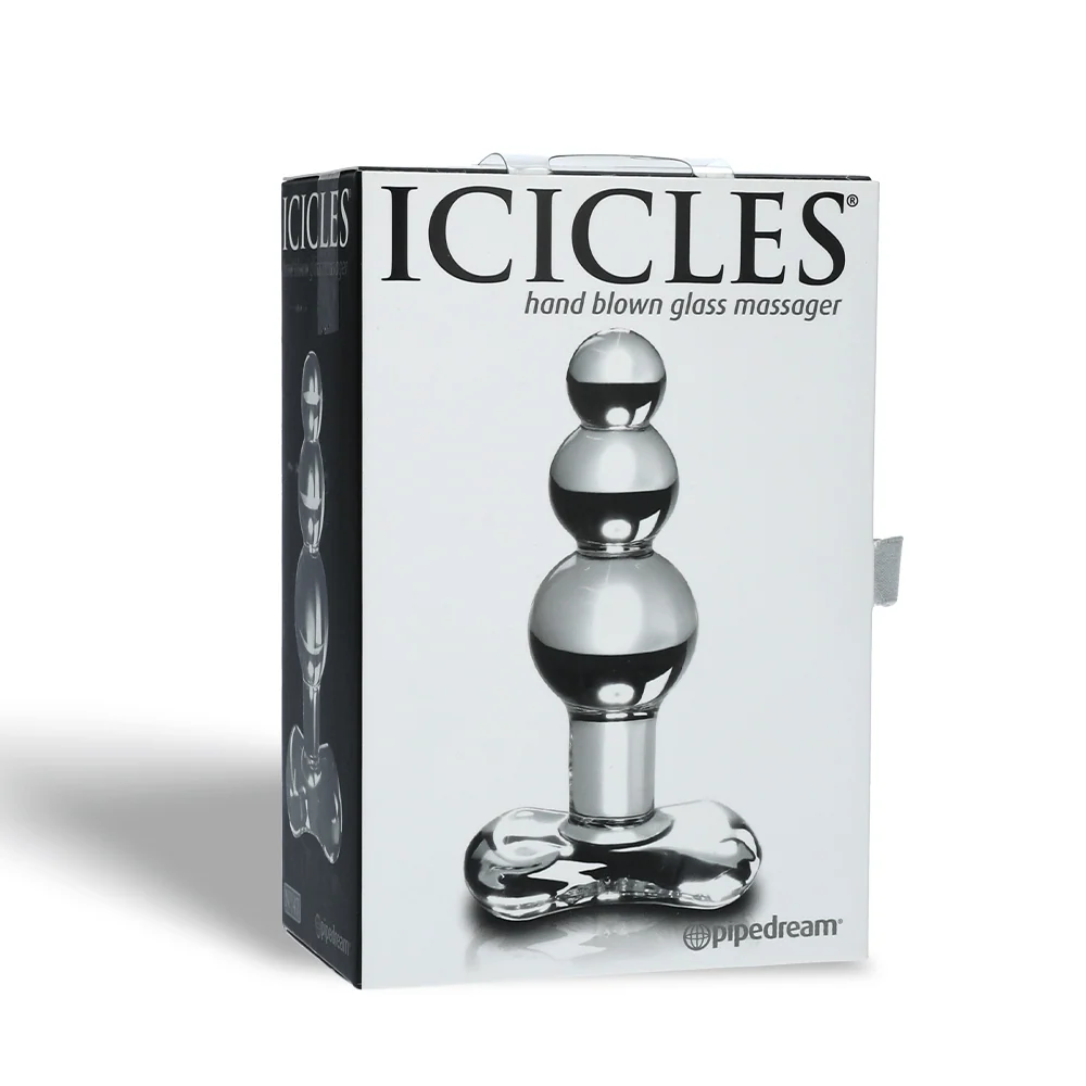 Icicles No 47 Hand-Blown Glass Plug with Graduated Bulbs