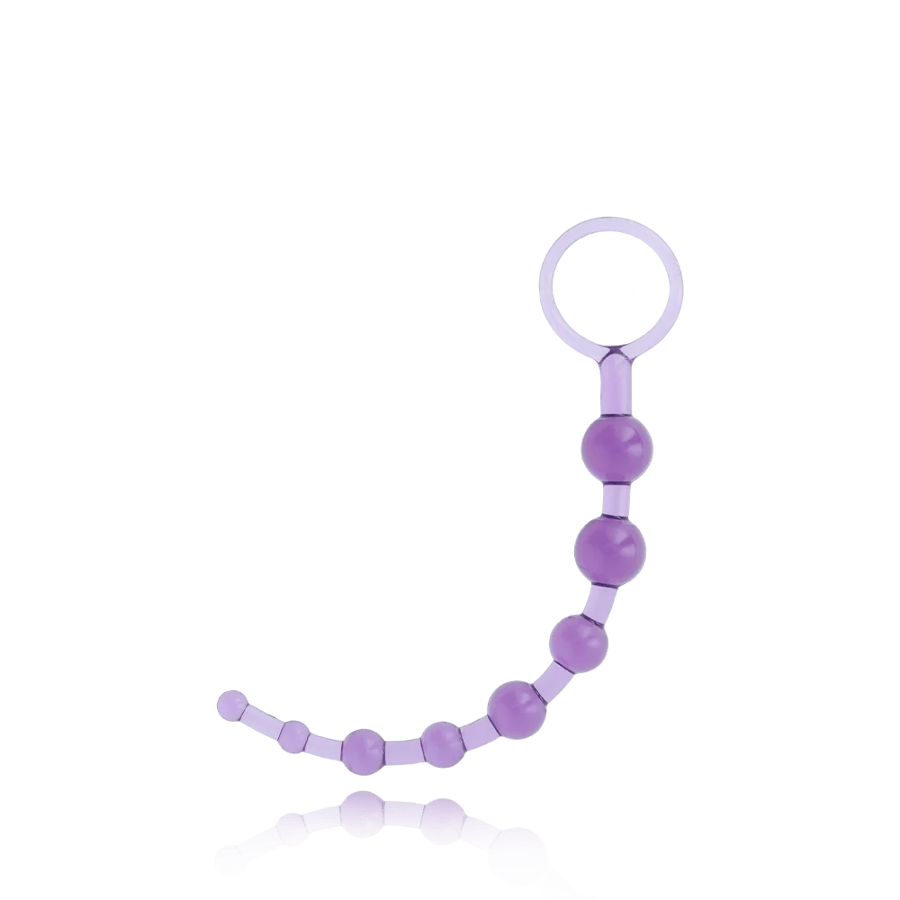 First Time® Love Beads - 紫色渐变式肛珠（带取出环）