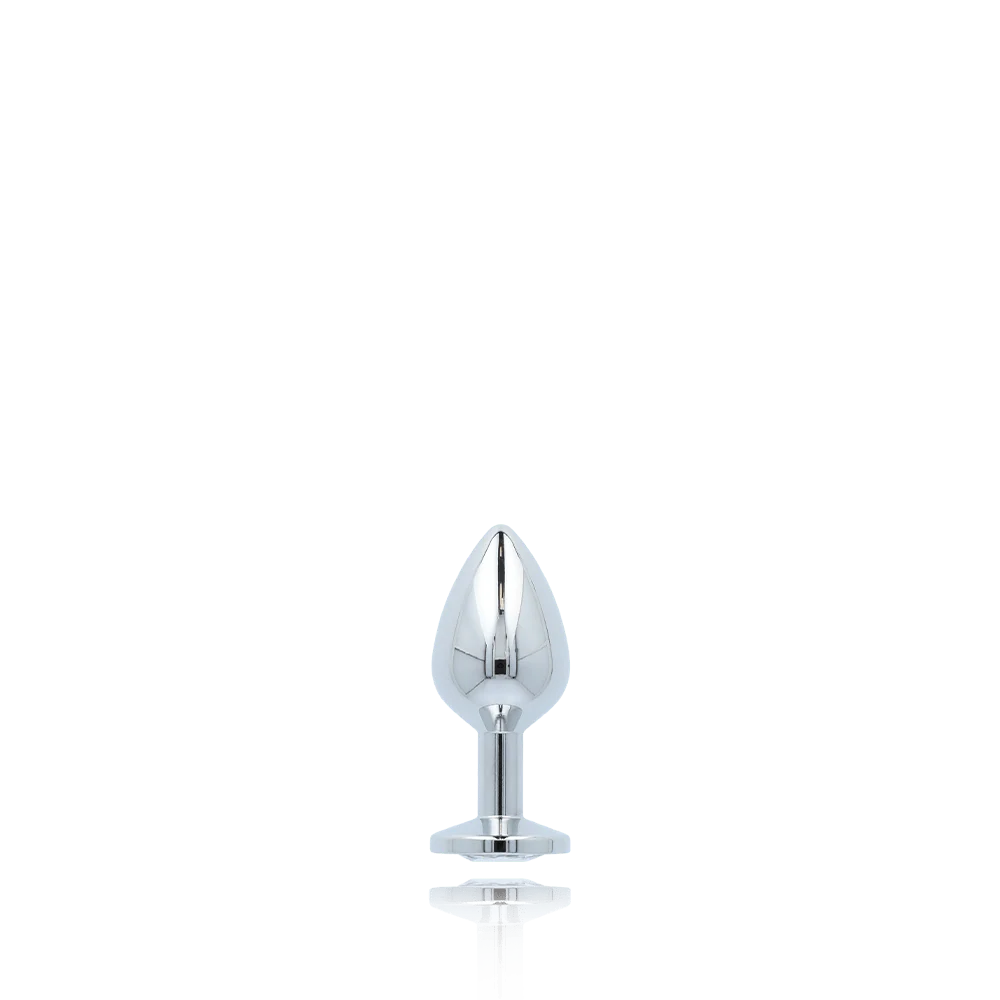 Booty Sparks Gem Anal Plug in Weighted Silvery Aluminum