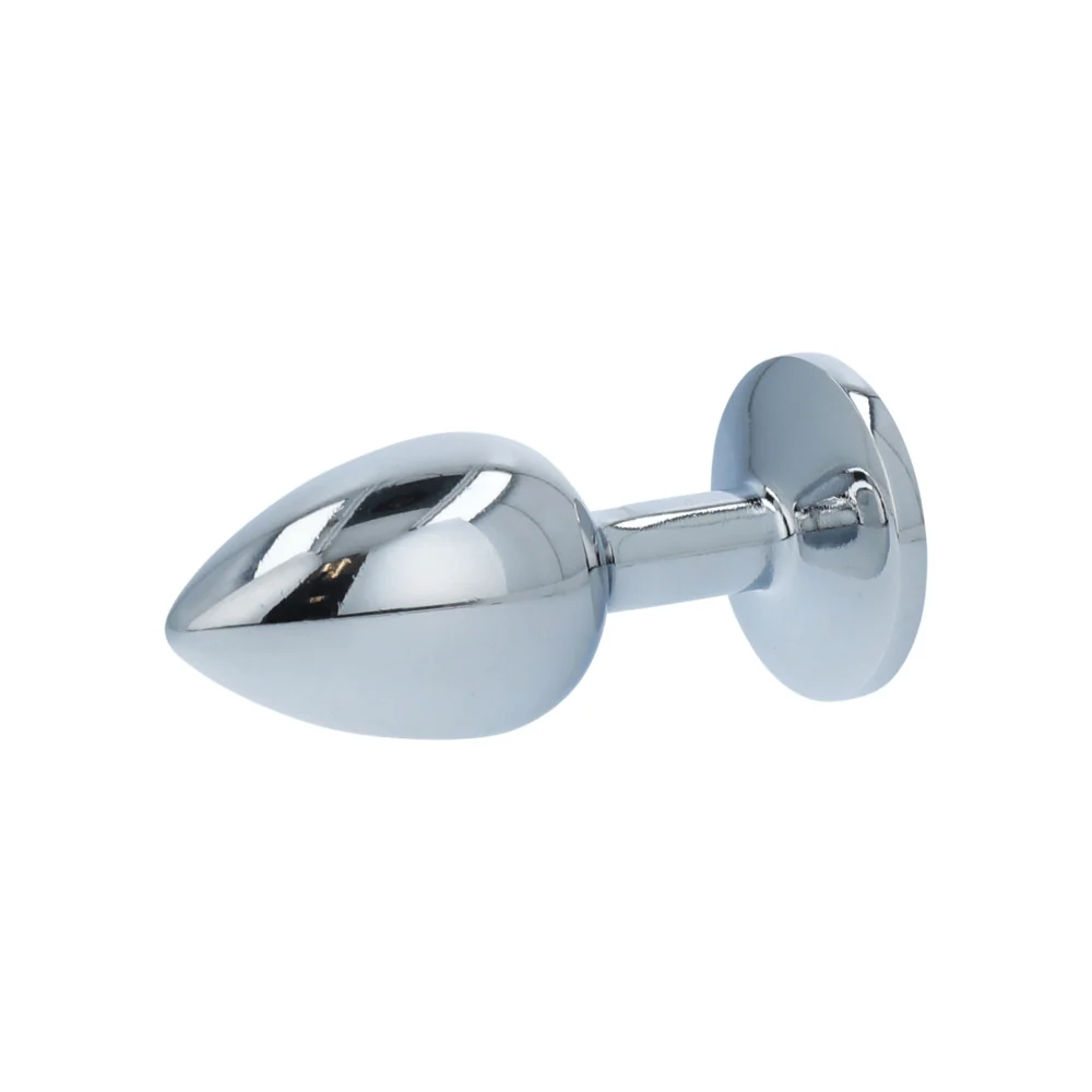 Booty Sparks Gem Anal Plug in Weighted Silvery Aluminum