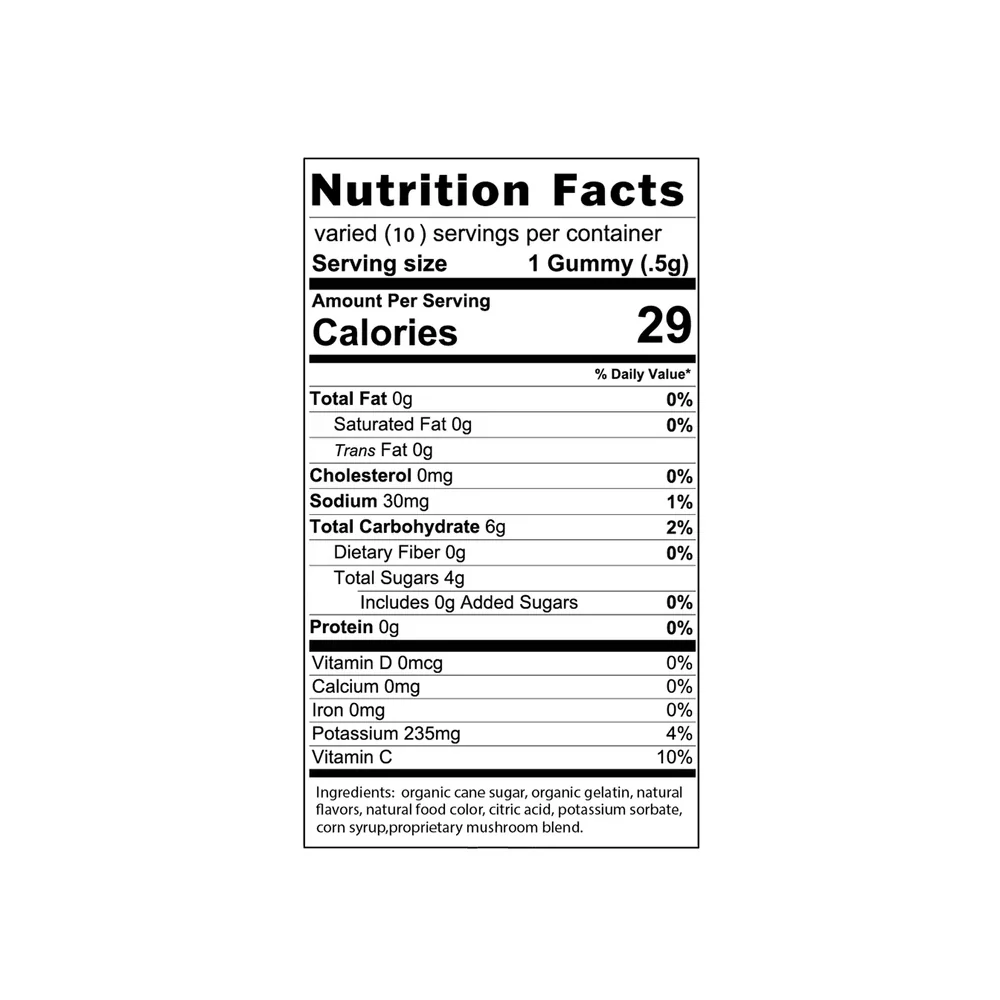 Seshnz Night Sesh Mushroom Blend Gummies - 5000 mg