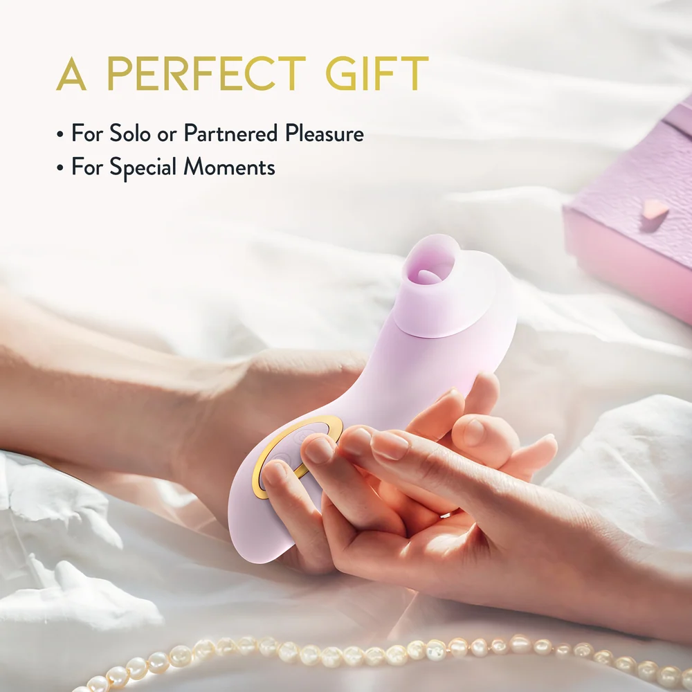 Blush Delice Fleur Fluttering Tongue and Suction Clitoral Vibrator
