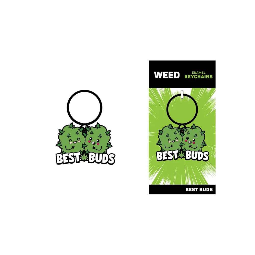 Best Buds 水烟筒珐琅钥匙扣，适用于钥匙和口袋
