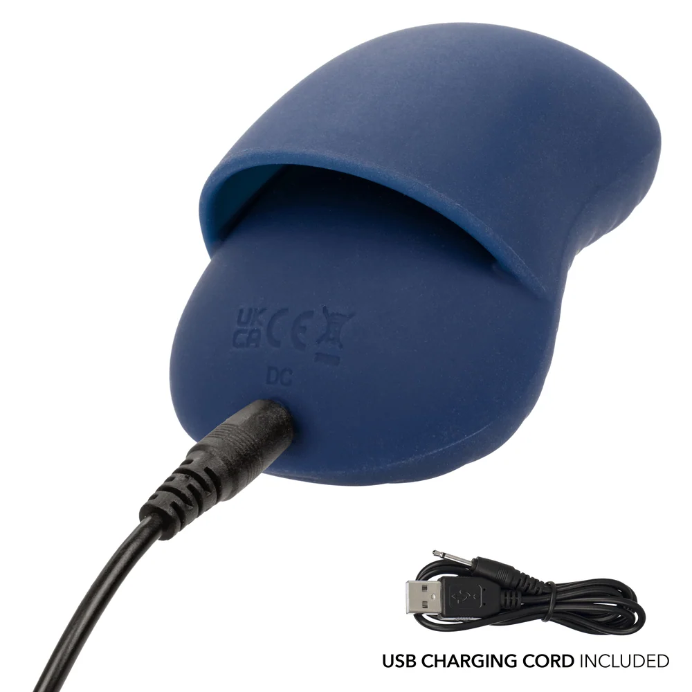 Cashmere Dual Finger Massager in Liquid Silicone