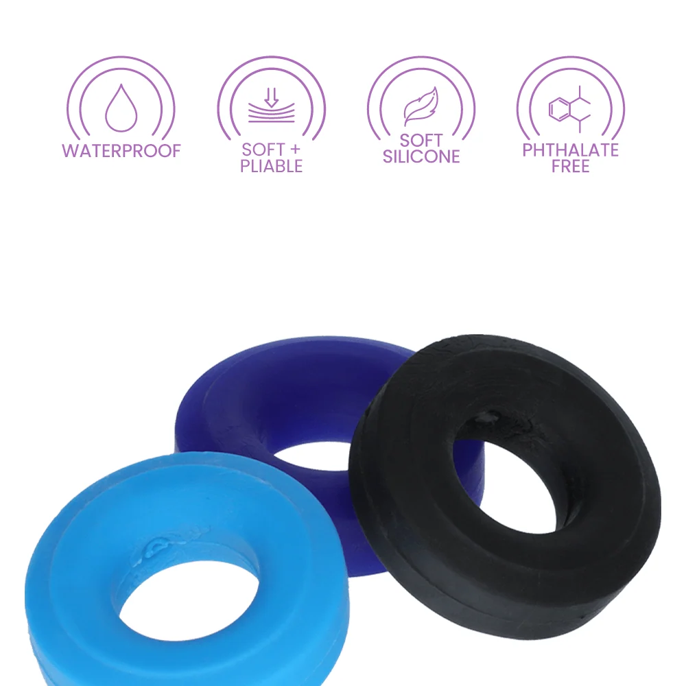 Hunky Junk HUJ3 Rings 3-Pack for Frequent C-Ring Wear