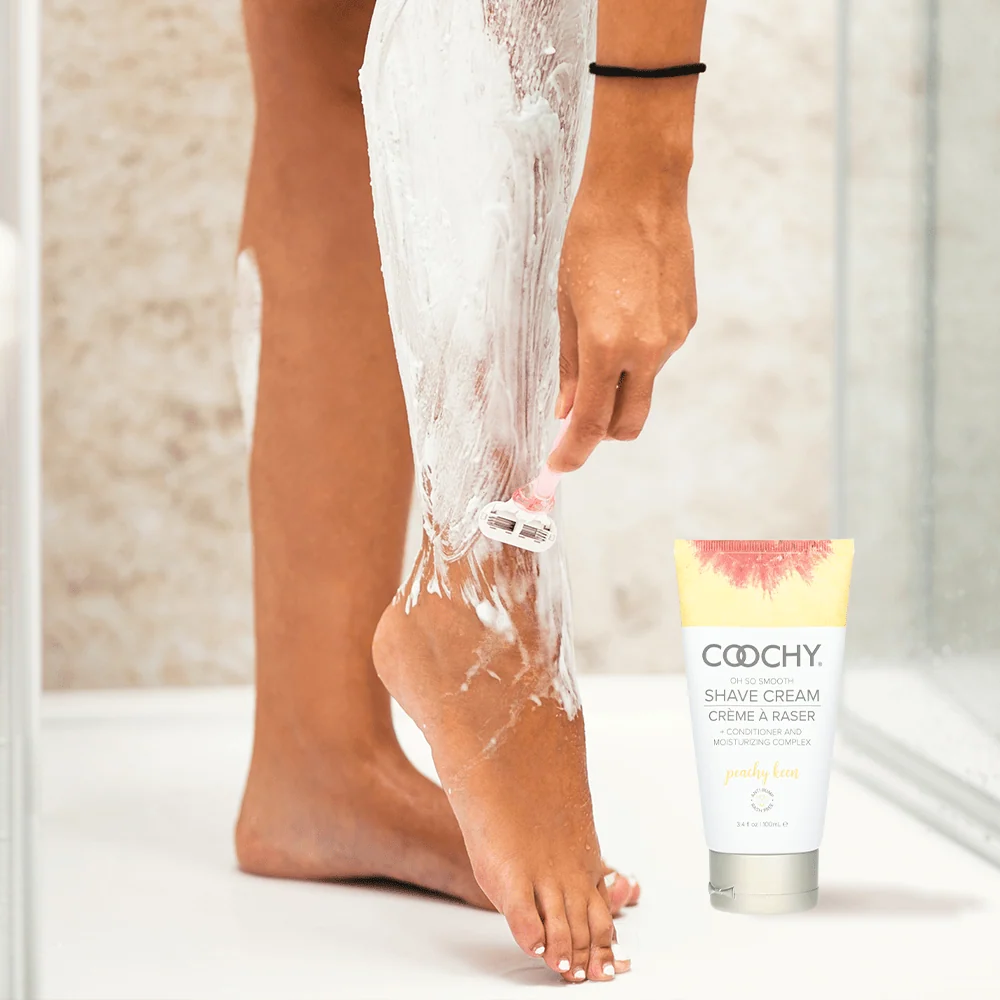Coochy Shave Cream Peachy Keen with Georgia Peaches, Sugar Cane and Vanilla