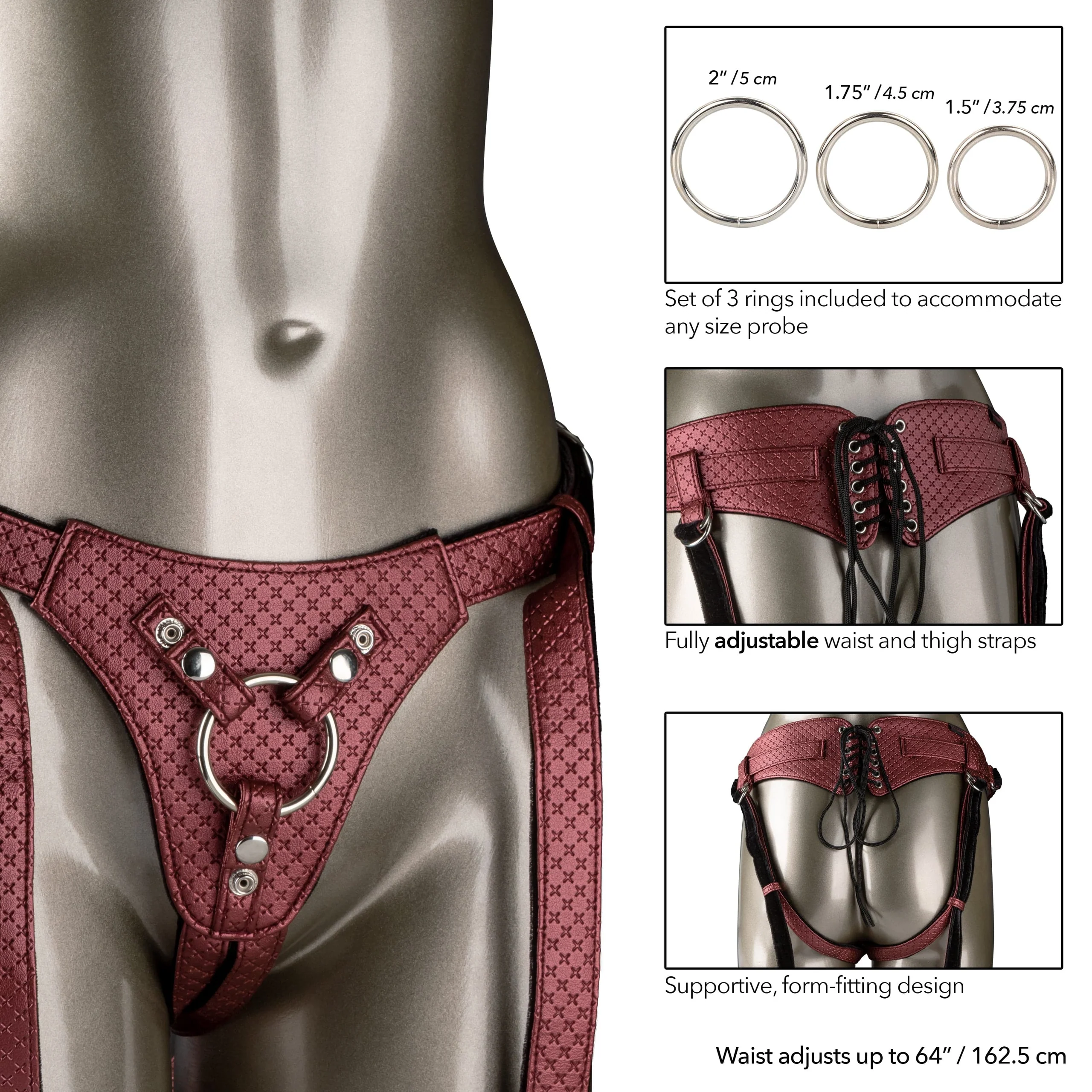 Her Royal Harness™ The Regal® Queen in Bronze Vegan Leather