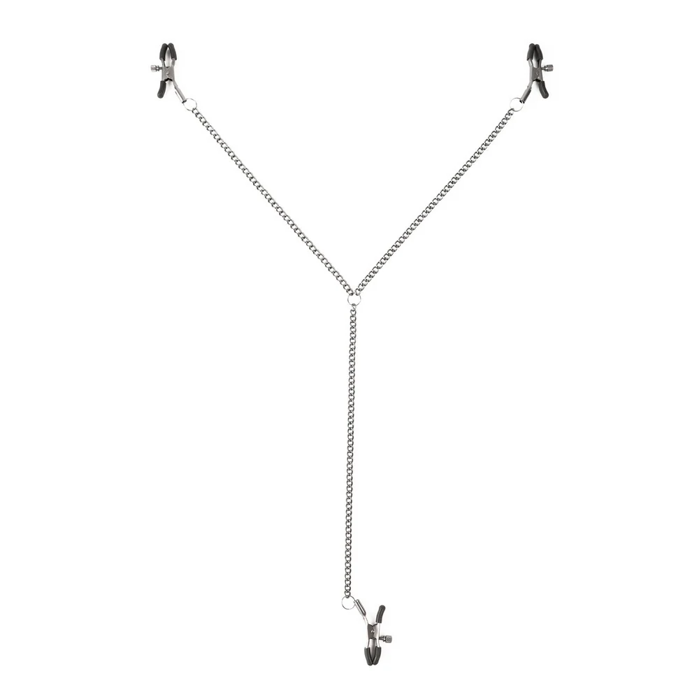 Sei Mio Triple Tease Adjustable Nipple and Clit Clamp Set