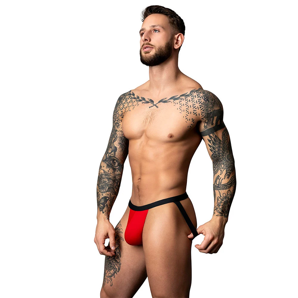 Male Power Hot Mesh Jockstrap with Low-Rise Waist and Comfort Pouch