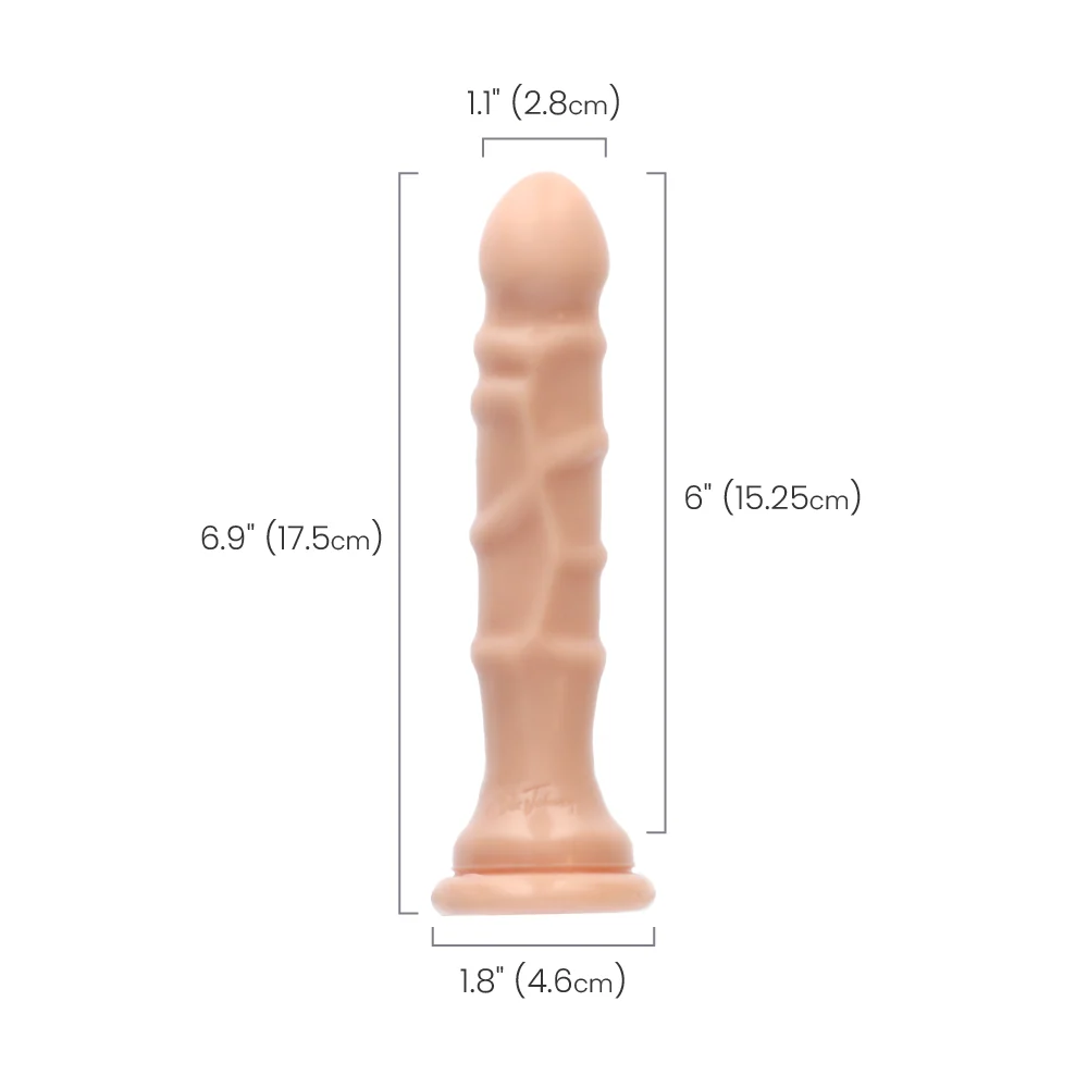 Raging Dong 带吸盘细纹纹理假阳具