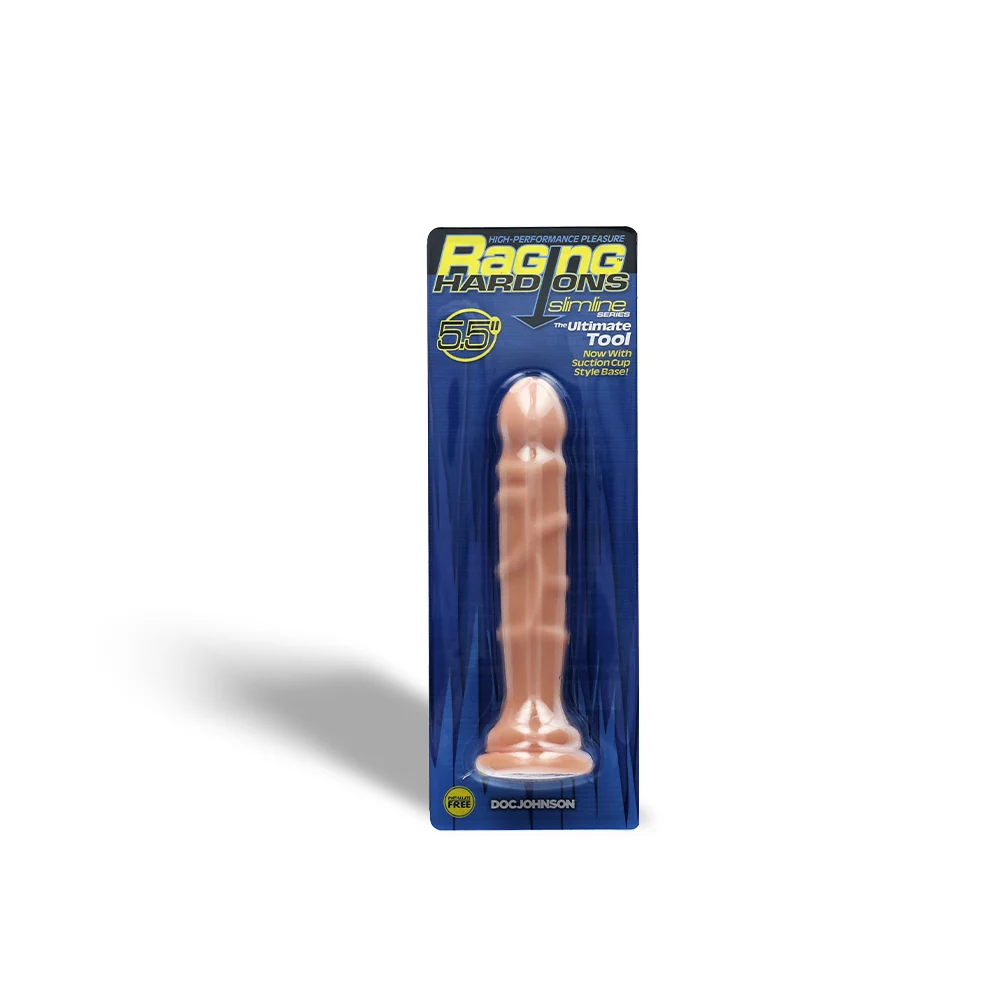 Raging Dong 带吸盘细纹纹理假阳具
