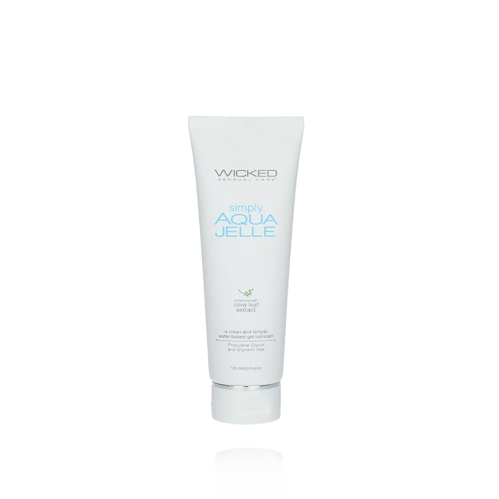 Wicked Simply Aqua Jelle 4oz Water Based Lubricant