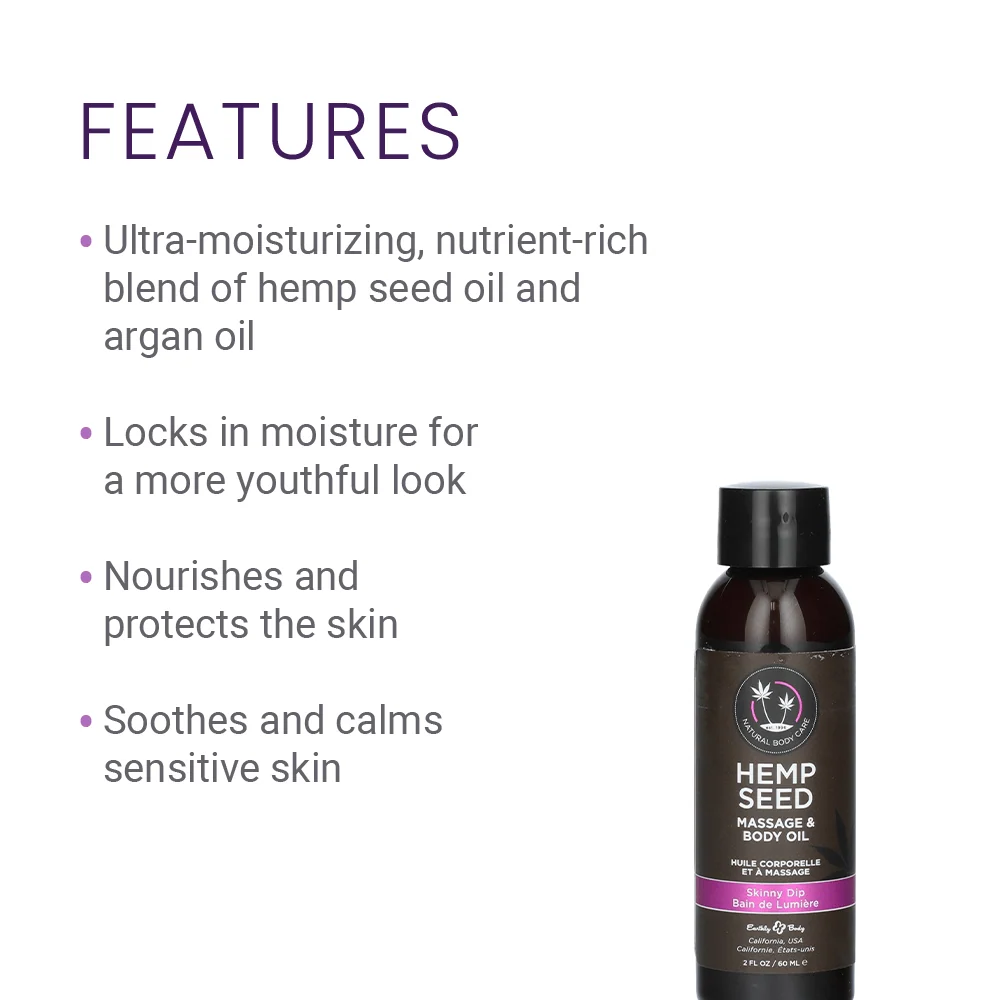 Earthly Body Hemp Seed Massage Oil