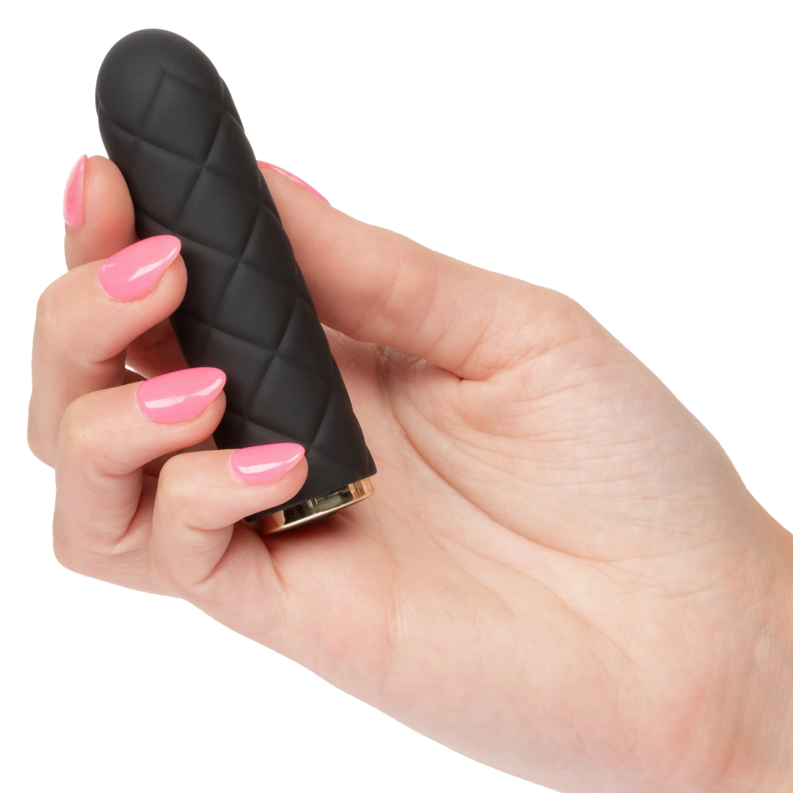 Raven Quilted Seducer Compact Mini Massager with Quilted Texture