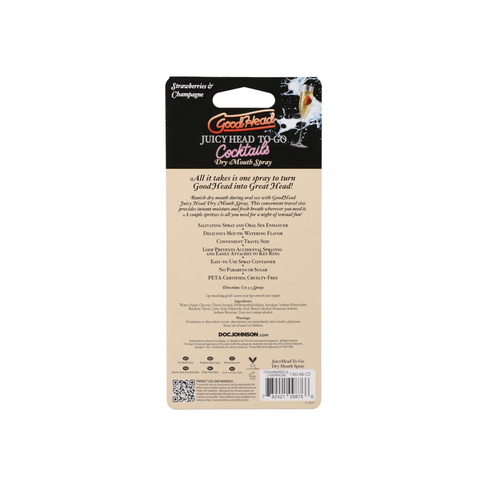 GoodHead Juicy Head Cocktails Dry Mouth Spray To-Go 0.3 oz